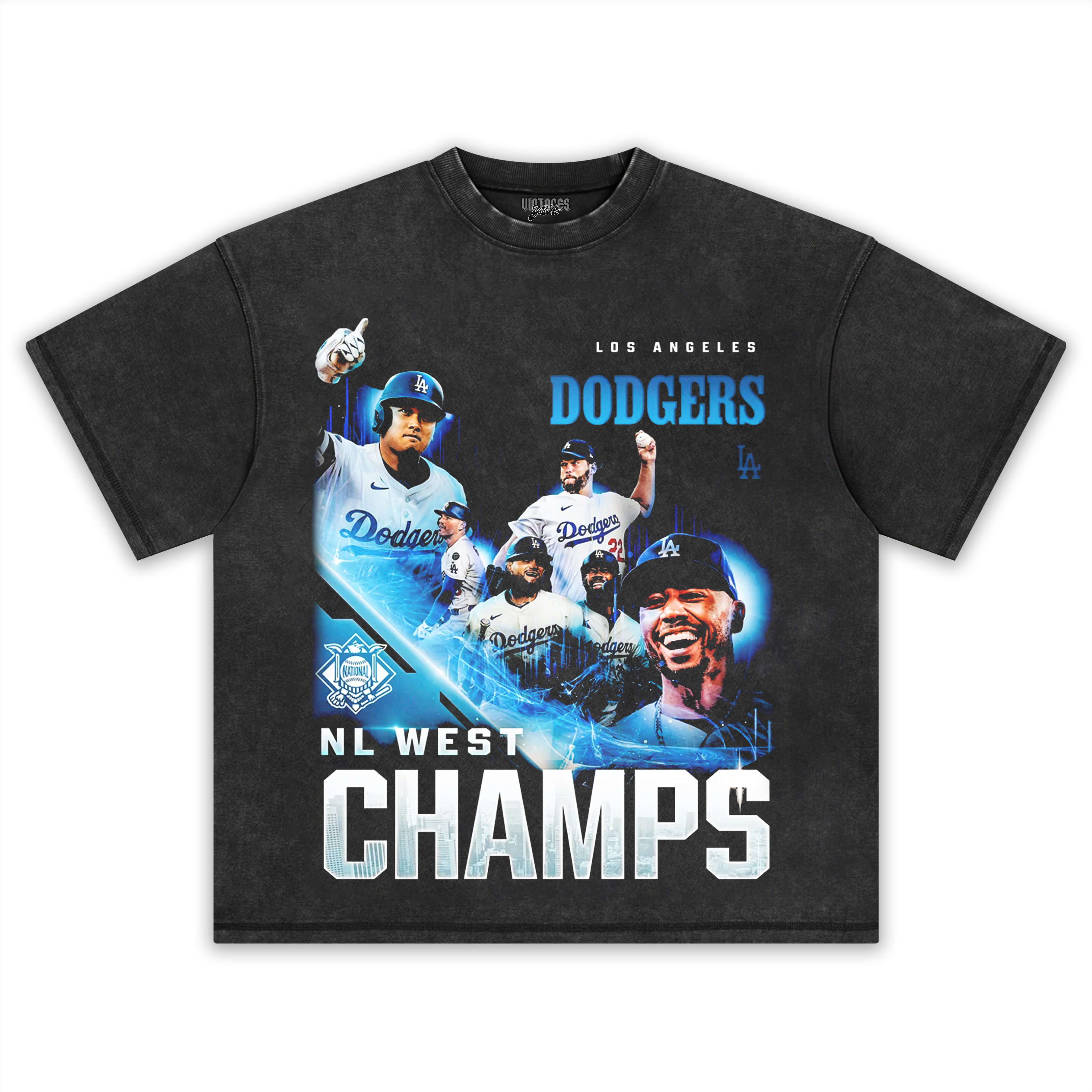 2025 NL WEST CHAMPIONS & DODGERS V3 TEE & LS & HOODIE
