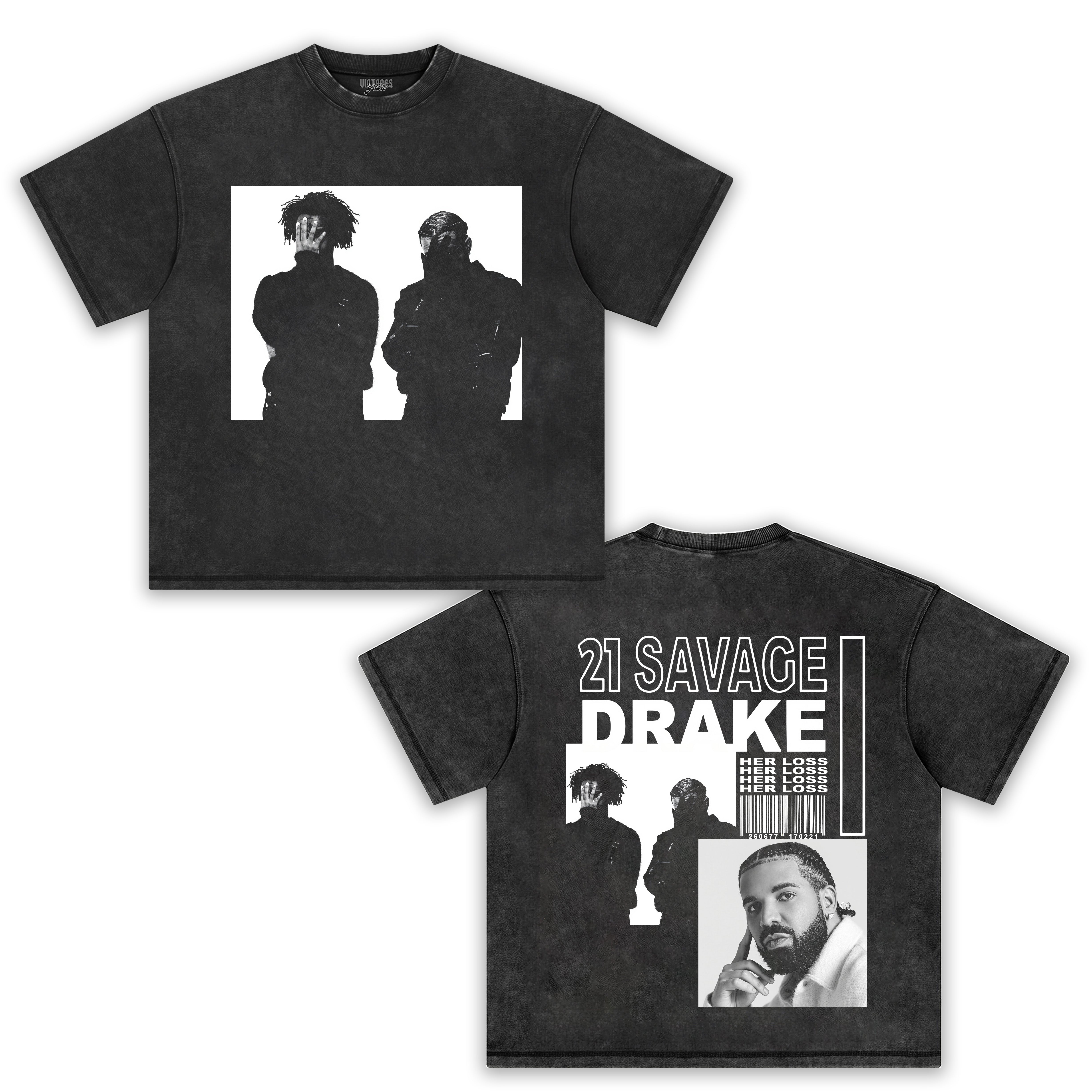 21 SAVAGE & DRAKE TEE 1.0