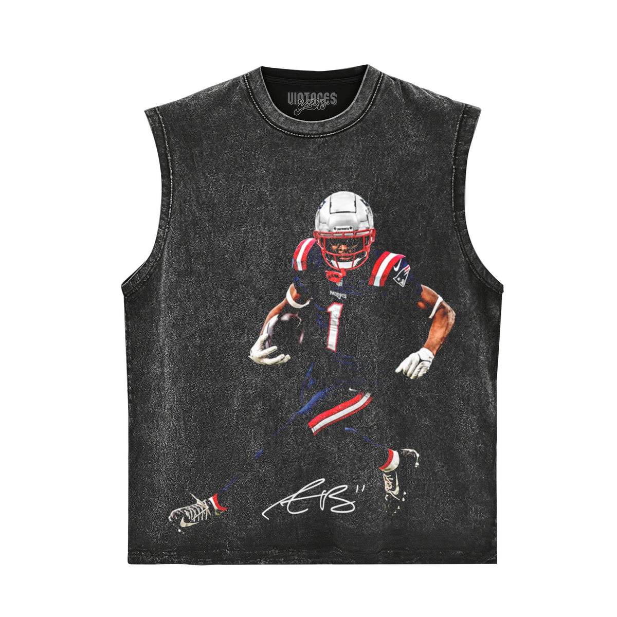A.J.-BROWN - NEW ENGLAND PATRIOTS TANK TOP & TEE & LONG SLEEVE & LAYERED LS & HOODIE