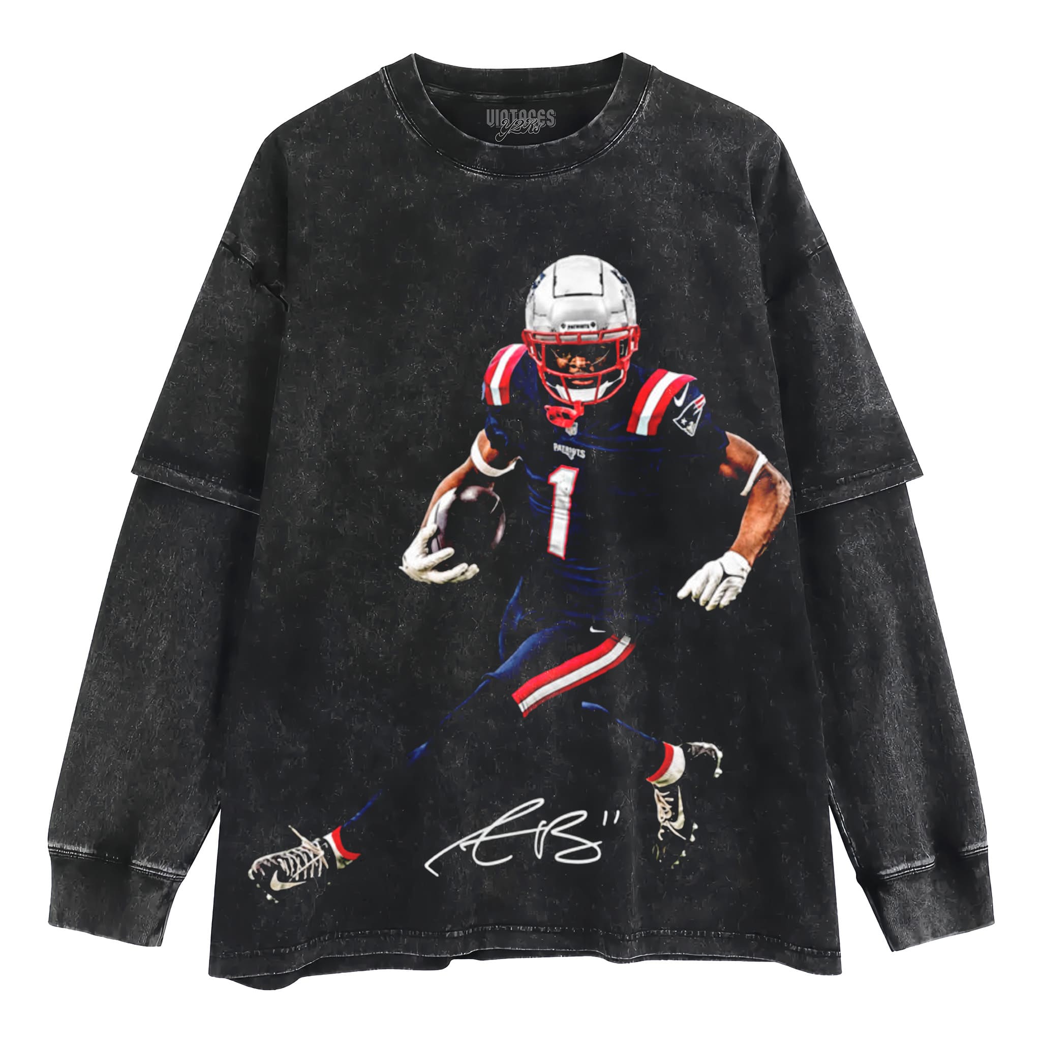 A.J.-BROWN - NEW ENGLAND PATRIOTS TANK TOP & TEE & LONG SLEEVE & LAYERED LS & HOODIE