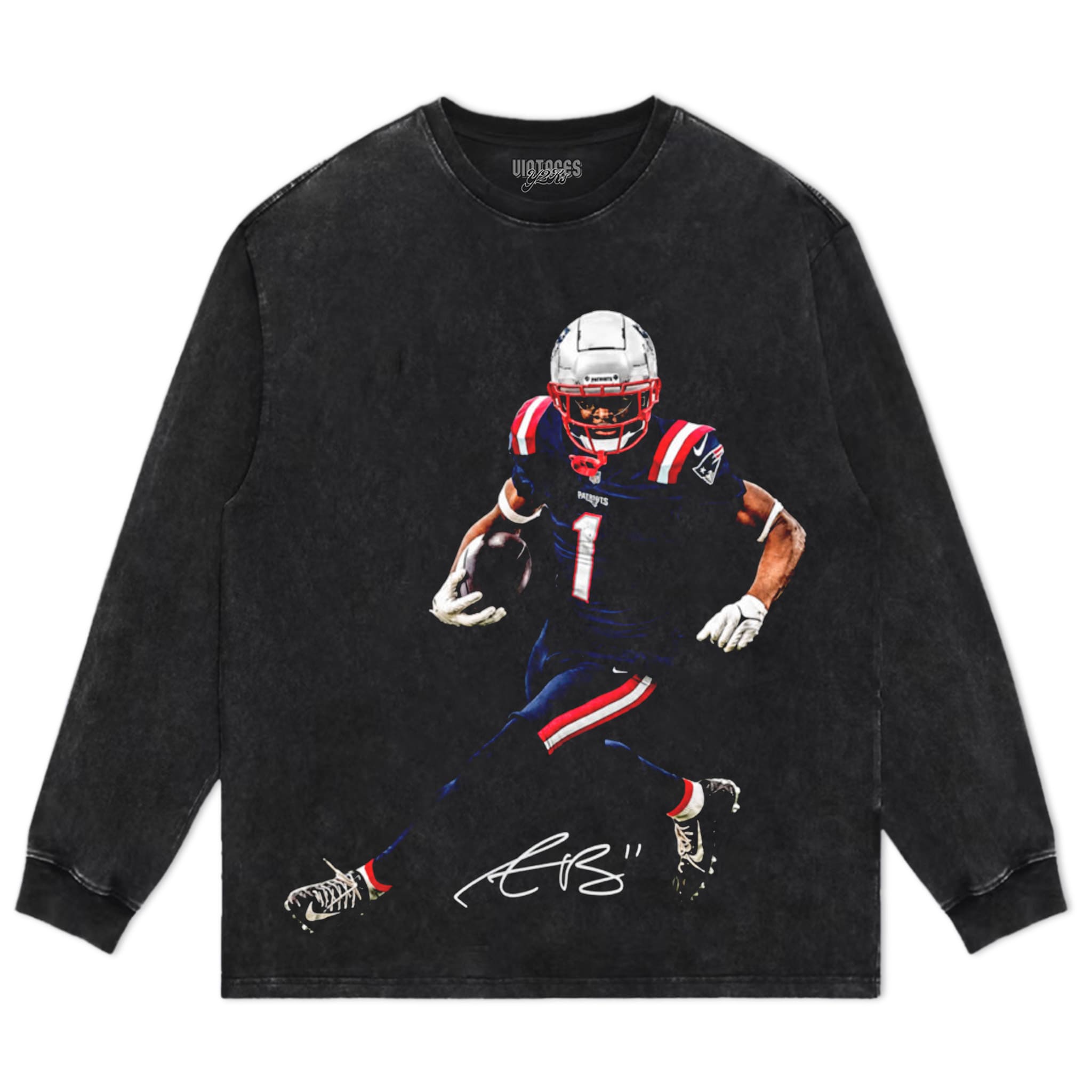 A.J.-BROWN - NEW ENGLAND PATRIOTS TANK TOP & TEE & LONG SLEEVE & LAYERED LS & HOODIE