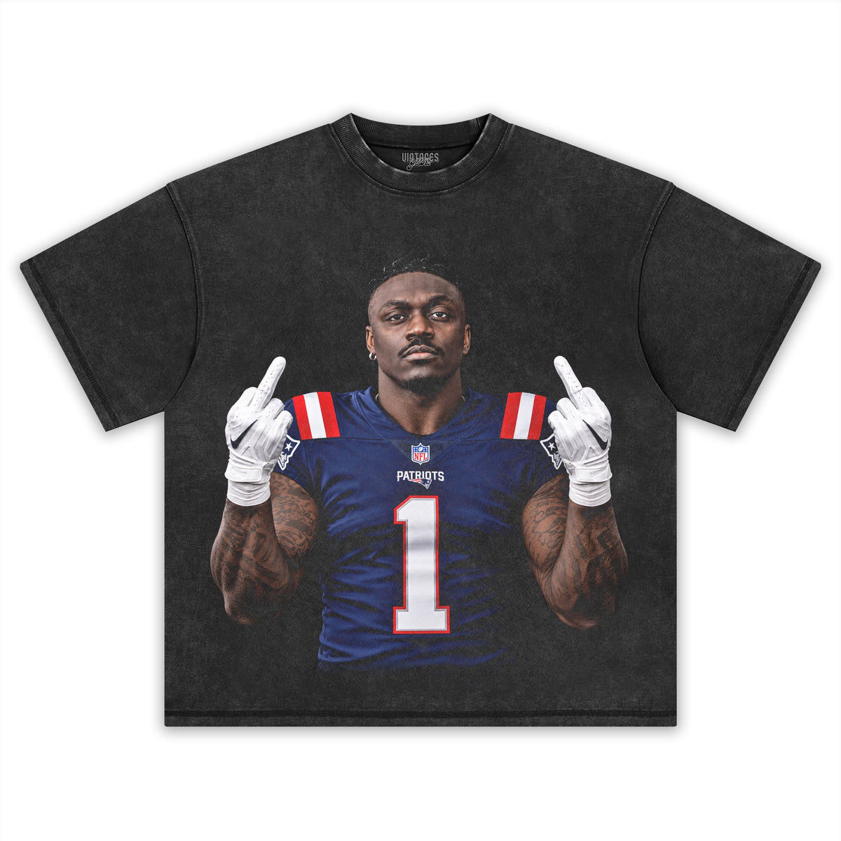 A.J. BROWN - MIDDLE FINGER TANK TOP & TEE & LONG SLEEVE & LAYERED LS & HOODIE