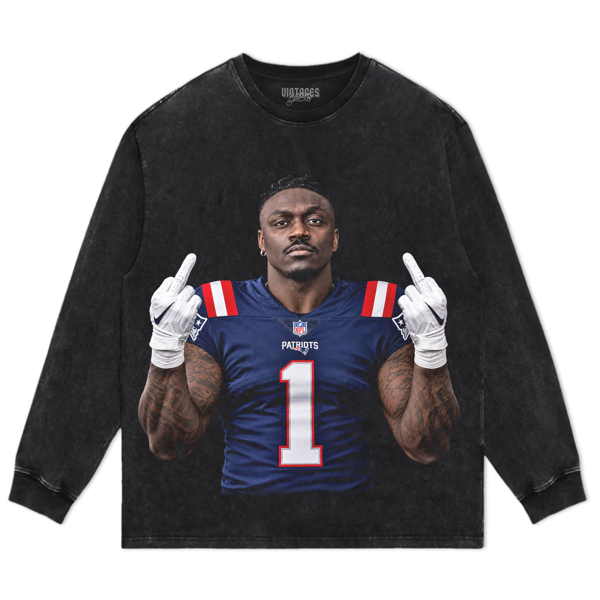 A.J. BROWN - MIDDLE FINGER TANK TOP & TEE & LONG SLEEVE & LAYERED LS & HOODIE