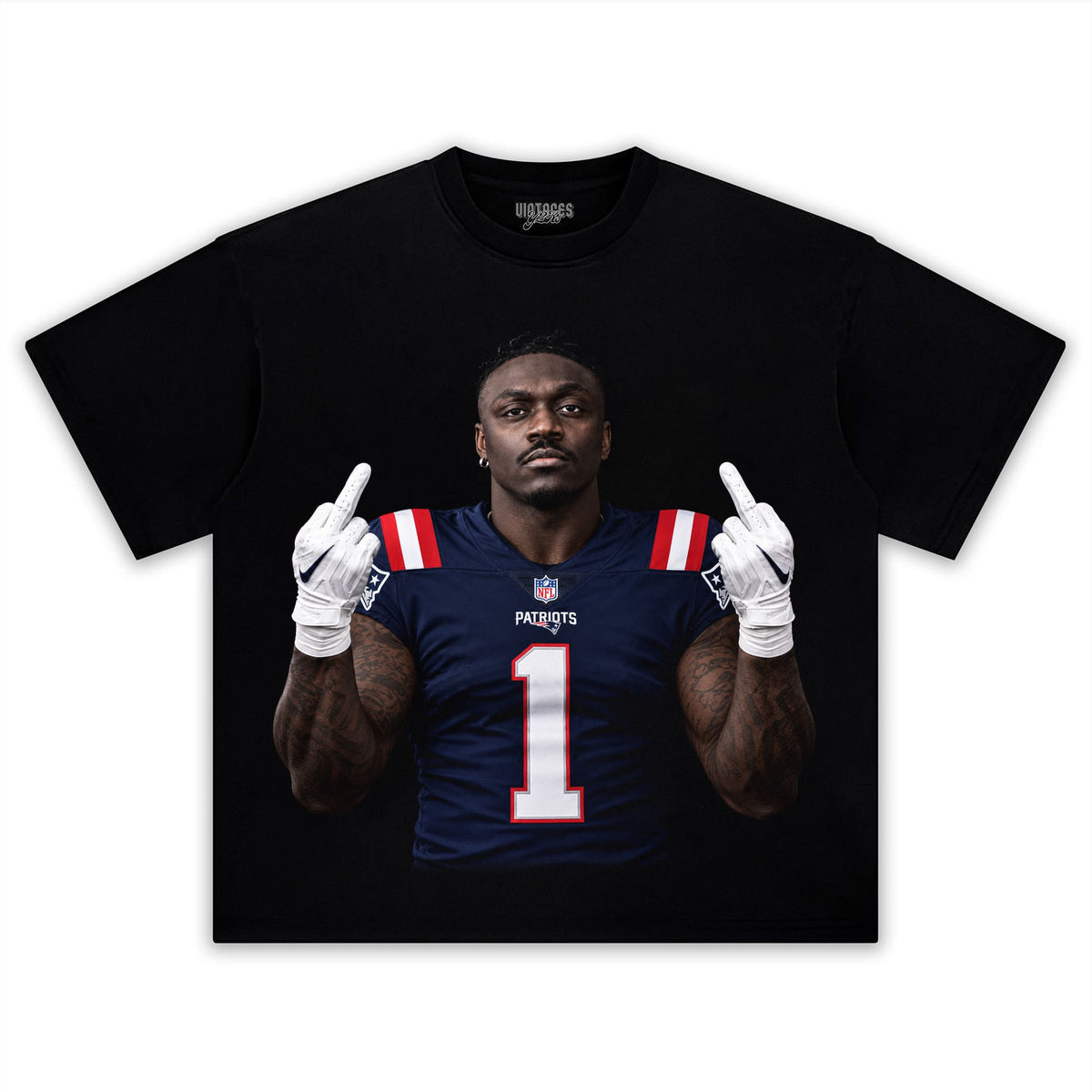 A.J. BROWN - MIDDLE FINGER TANK TOP & TEE & LONG SLEEVE & LAYERED LS & HOODIE