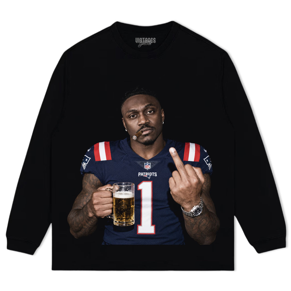 A.J. BROWN - MIDDLE FINGER V2 TANK TOP & TEE & LONG SLEEVE & LAYERED LS & HOODIE