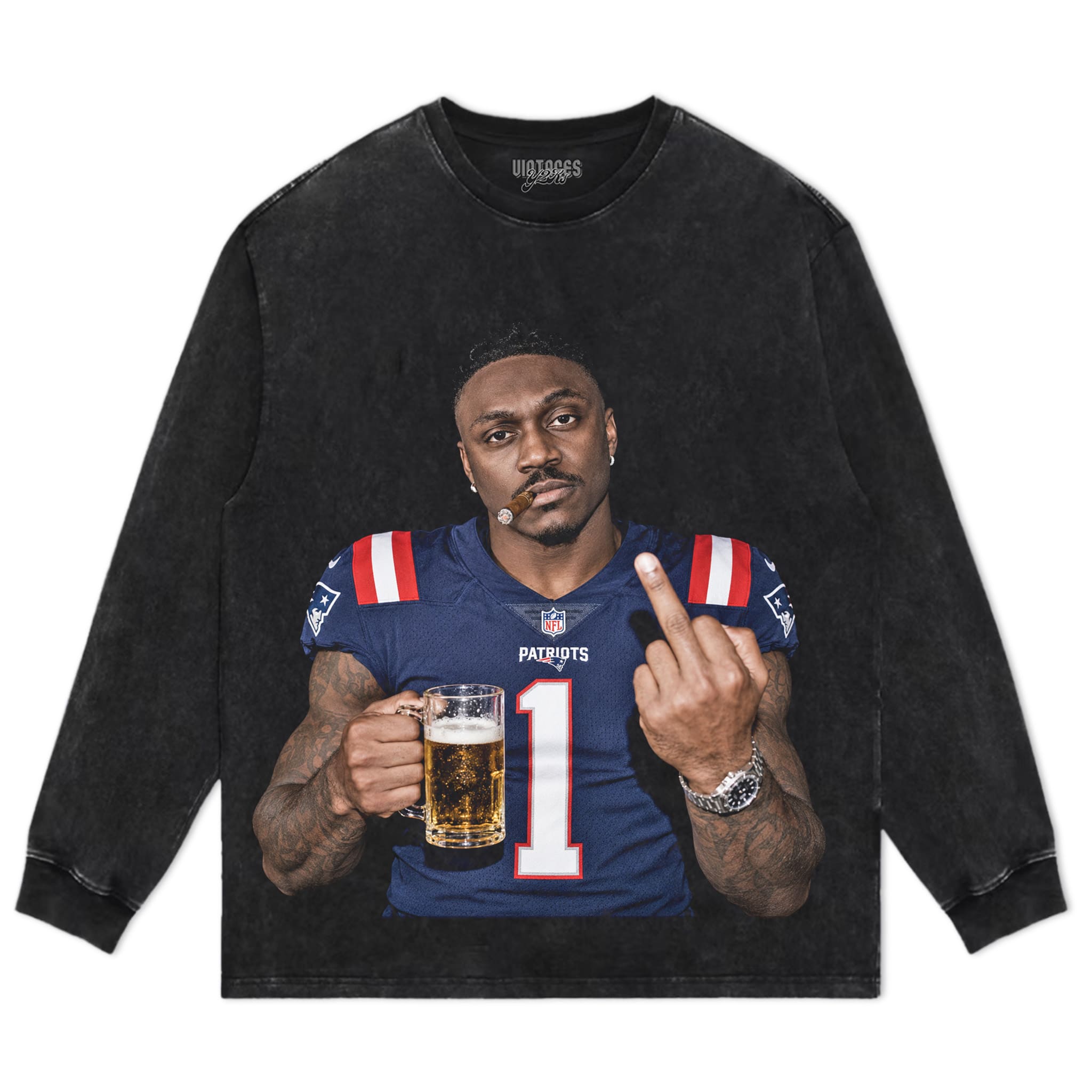 A.J. BROWN - MIDDLE FINGER V2 TANK TOP & TEE & LONG SLEEVE & LAYERED LS & HOODIE