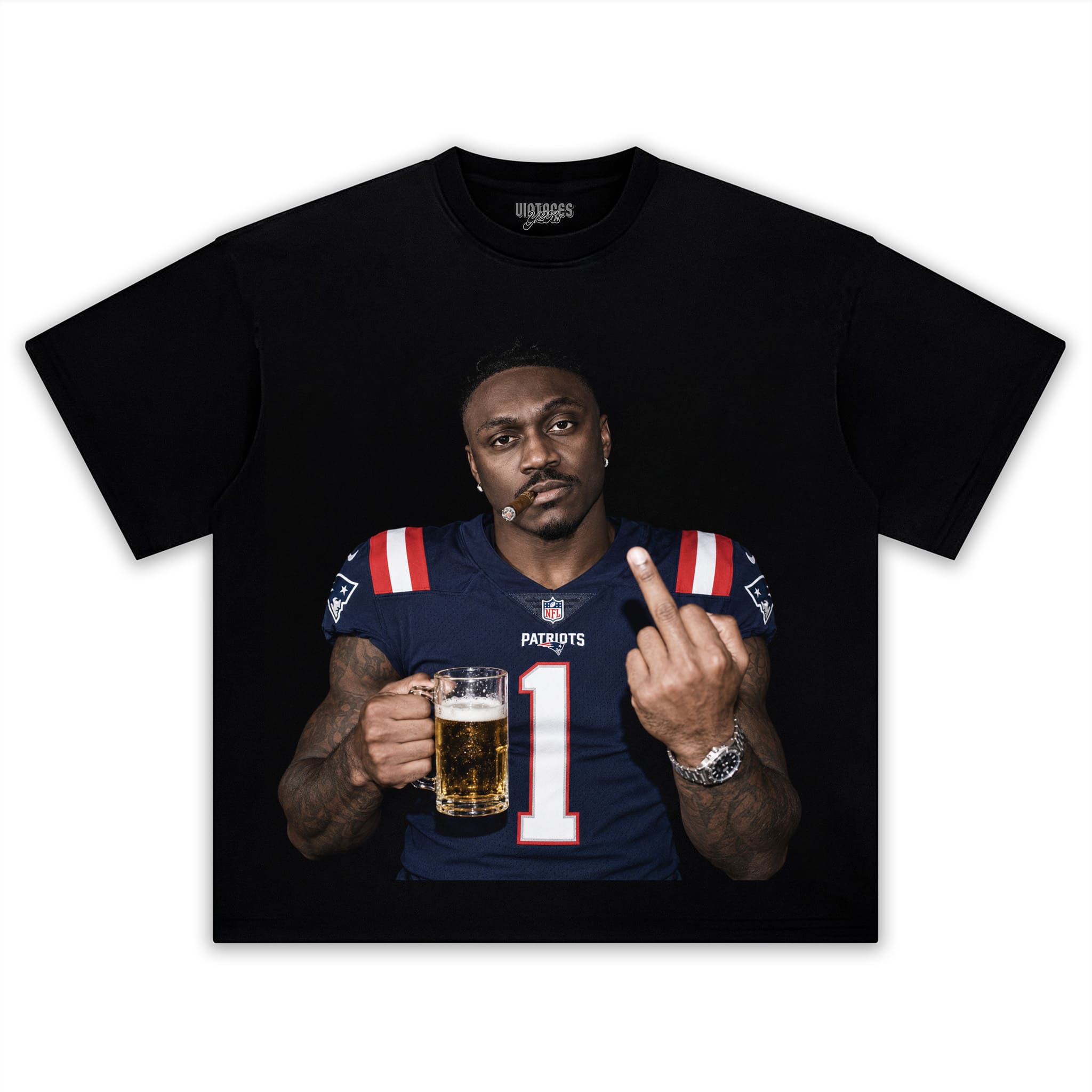 A.J. BROWN - MIDDLE FINGER V2 TANK TOP & TEE & LONG SLEEVE & LAYERED LS & HOODIE