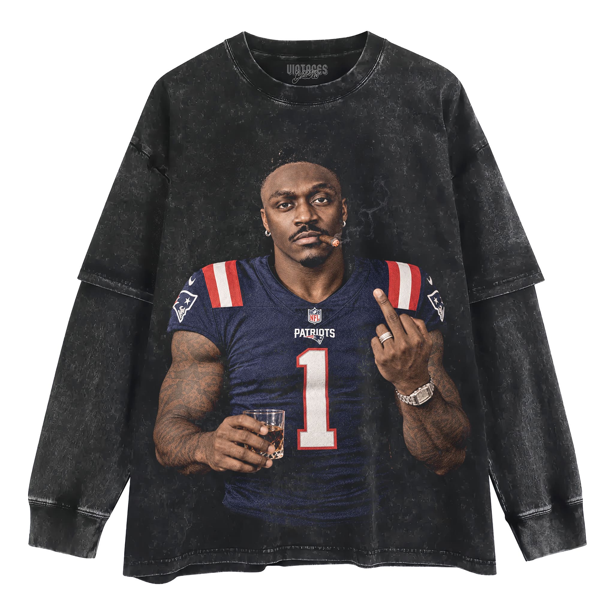 A.J. BROWN - MIDDLE FINGER V4 TANK TOP & TEE & LONG SLEEVE & LAYERED LS & HOODIE