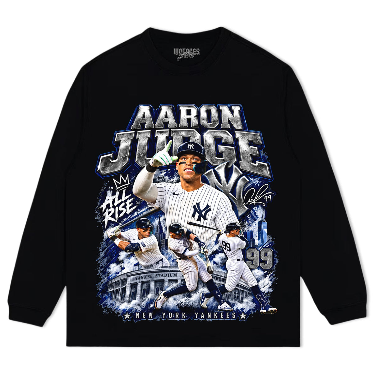 AARON JUDGE BASEBALL TANK TOP & TEE & LONG SLEEVE & LAYERED LS & HOODIE