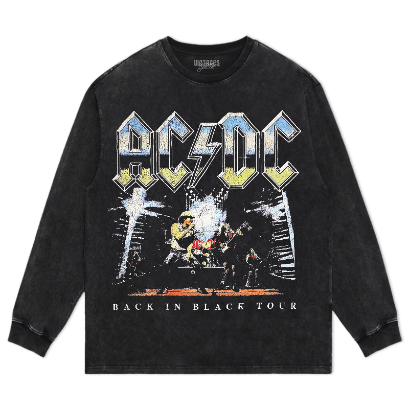 AC/DC & BACK IN BLACK TEE & LS & HOODIE