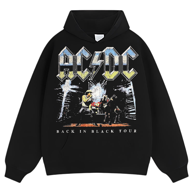 AC/DC & BACK IN BLACK TEE & LS & HOODIE