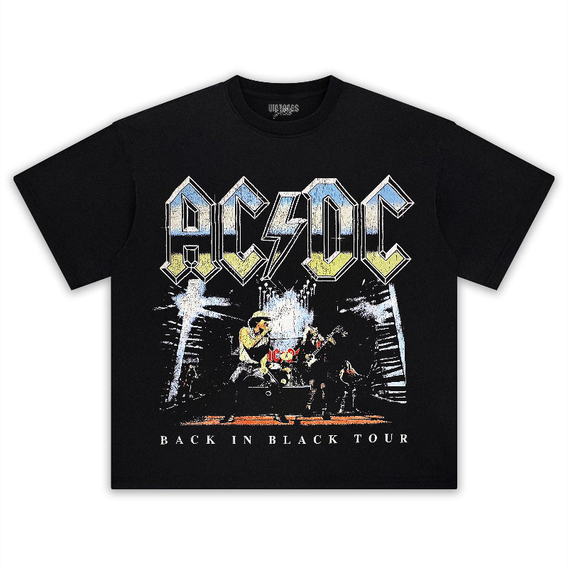 AC/DC & BACK IN BLACK TEE & LS & HOODIE