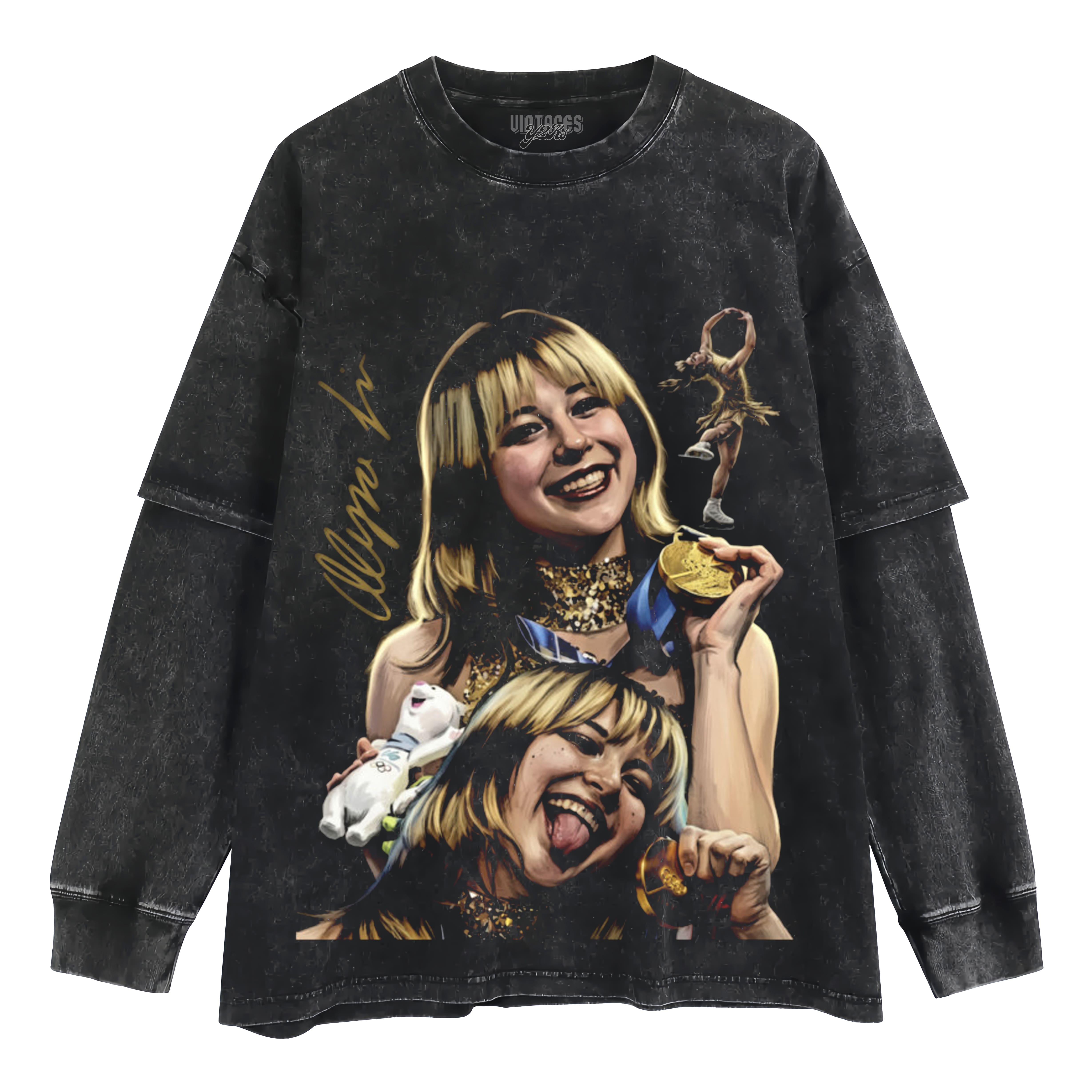 ALYSA LIU GOLD MEDALS TIMES LAYERED LONG SLEEVE