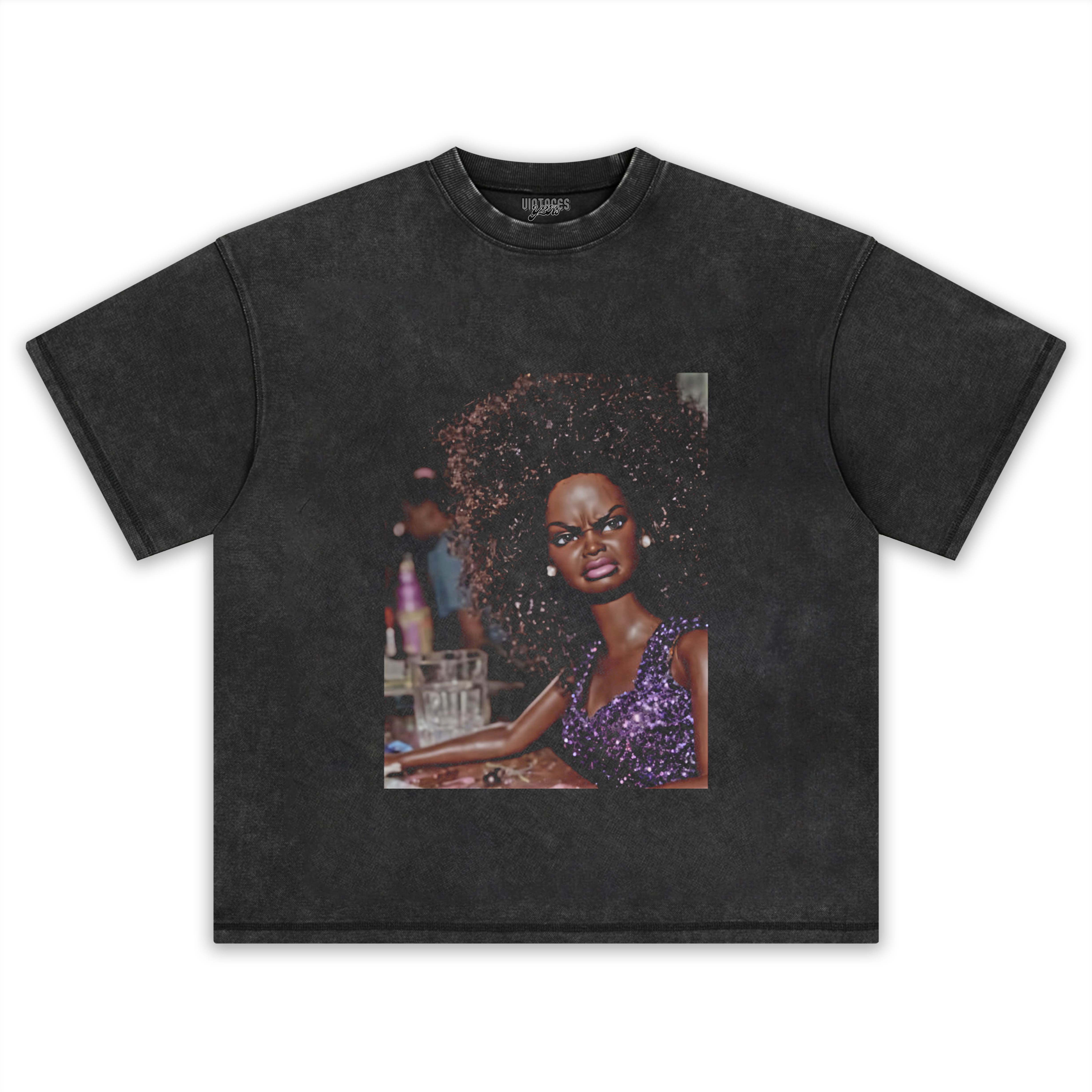 ANGRY DISGUSTED BLACK DOLL FACE MEME TANK TOP & TEE & LONG SLEEVE & LAYERED LS & HOODIE