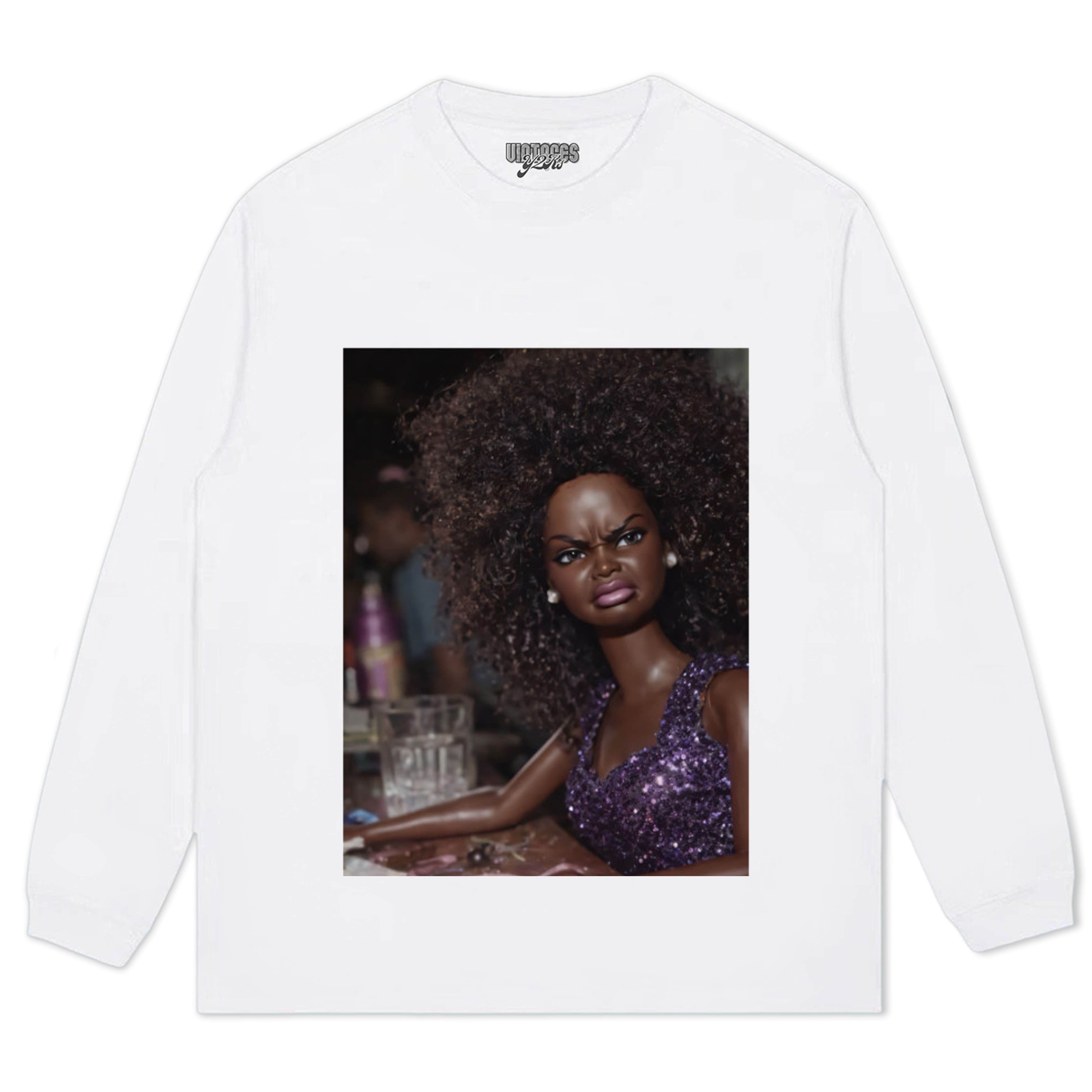 ANGRY DISGUSTED BLACK DOLL FACE MEME TANK TOP & TEE & LONG SLEEVE & LAYERED LS & HOODIE