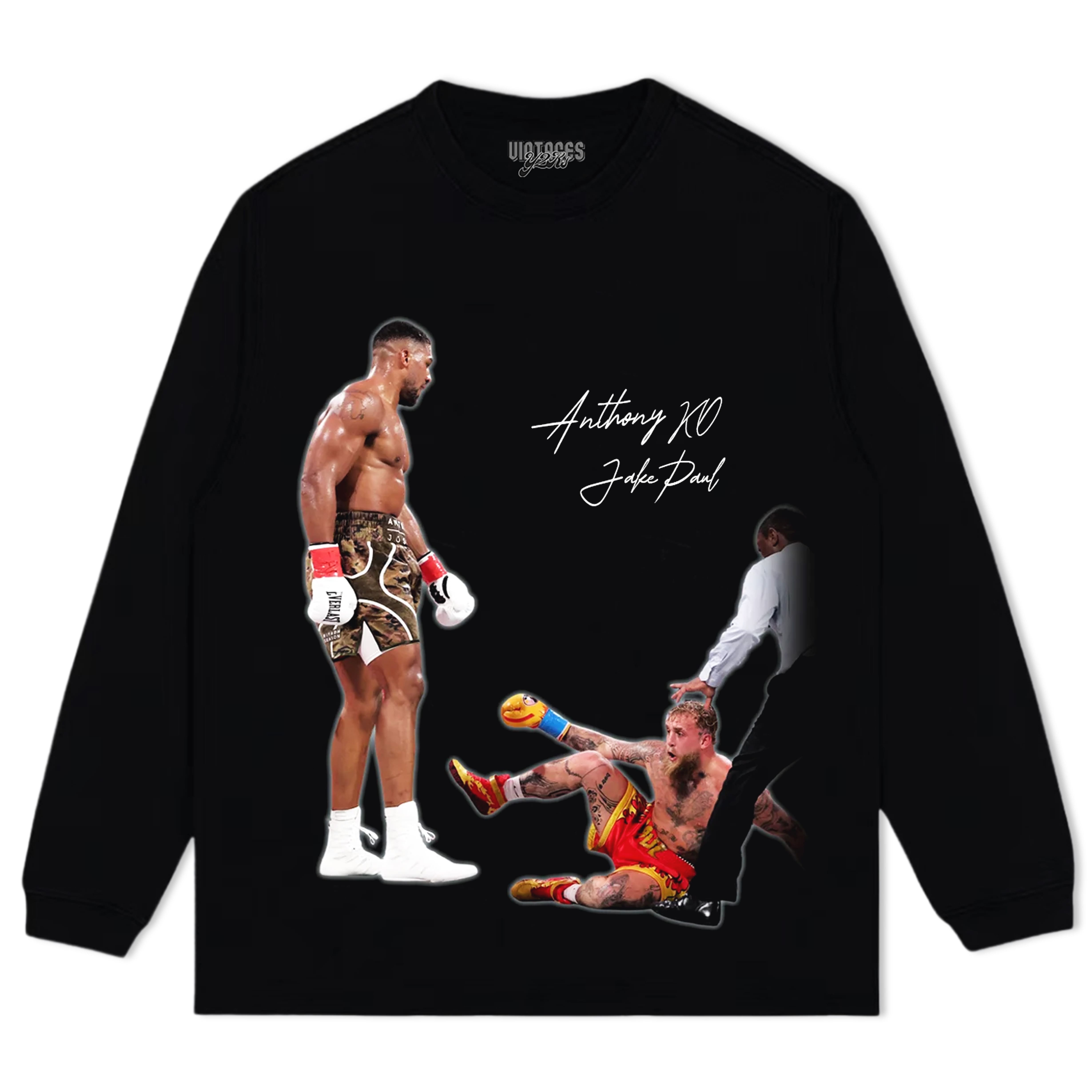 ANTHONY JOSHUA VS JAKE PAUL V2 TEE & LS & HOODIE
