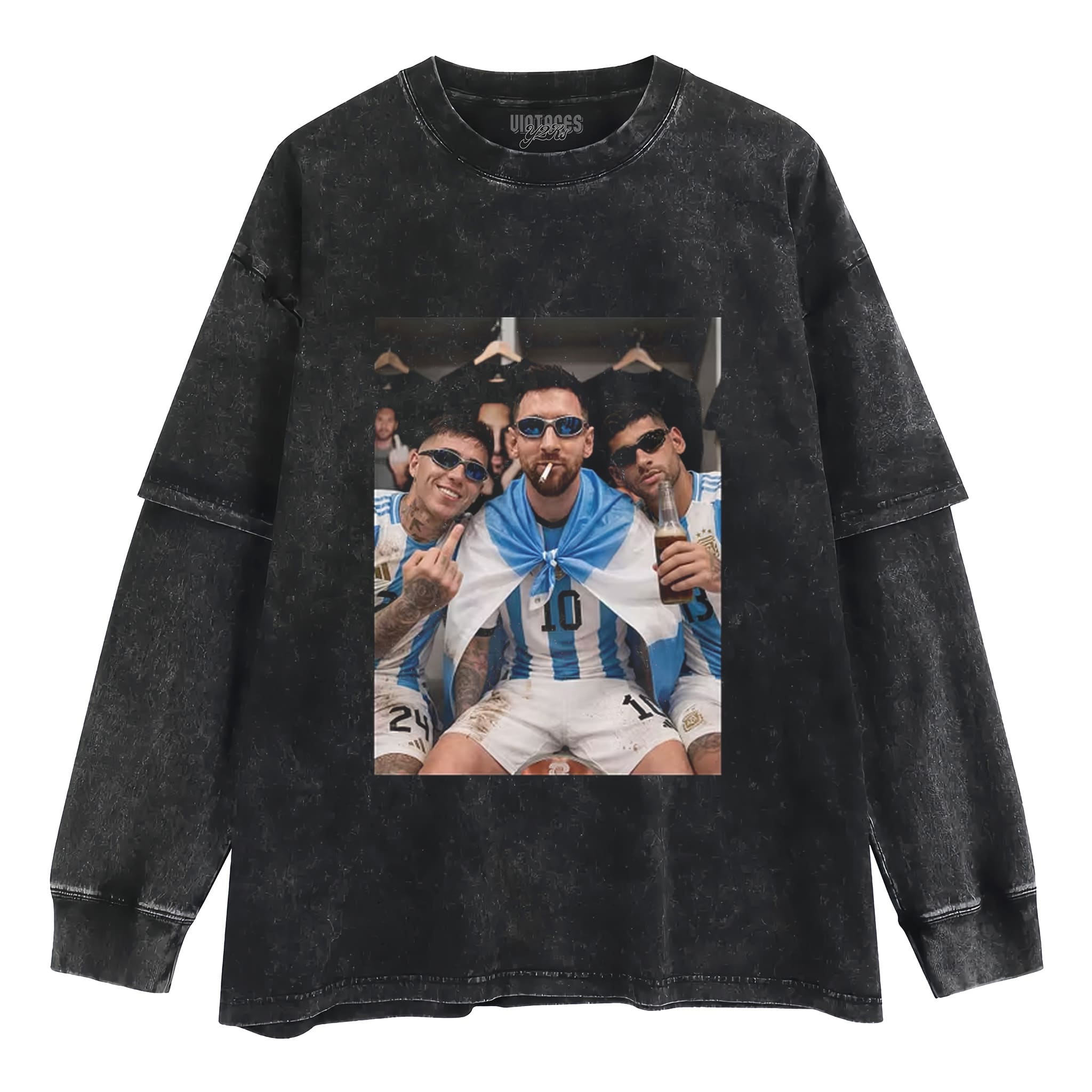 ARGENTINA MESSI ENZO FUNNY VINTAGE V3 TANK TOP & TEE & LONG SLEEVE & LAYERED LS & HOODIE