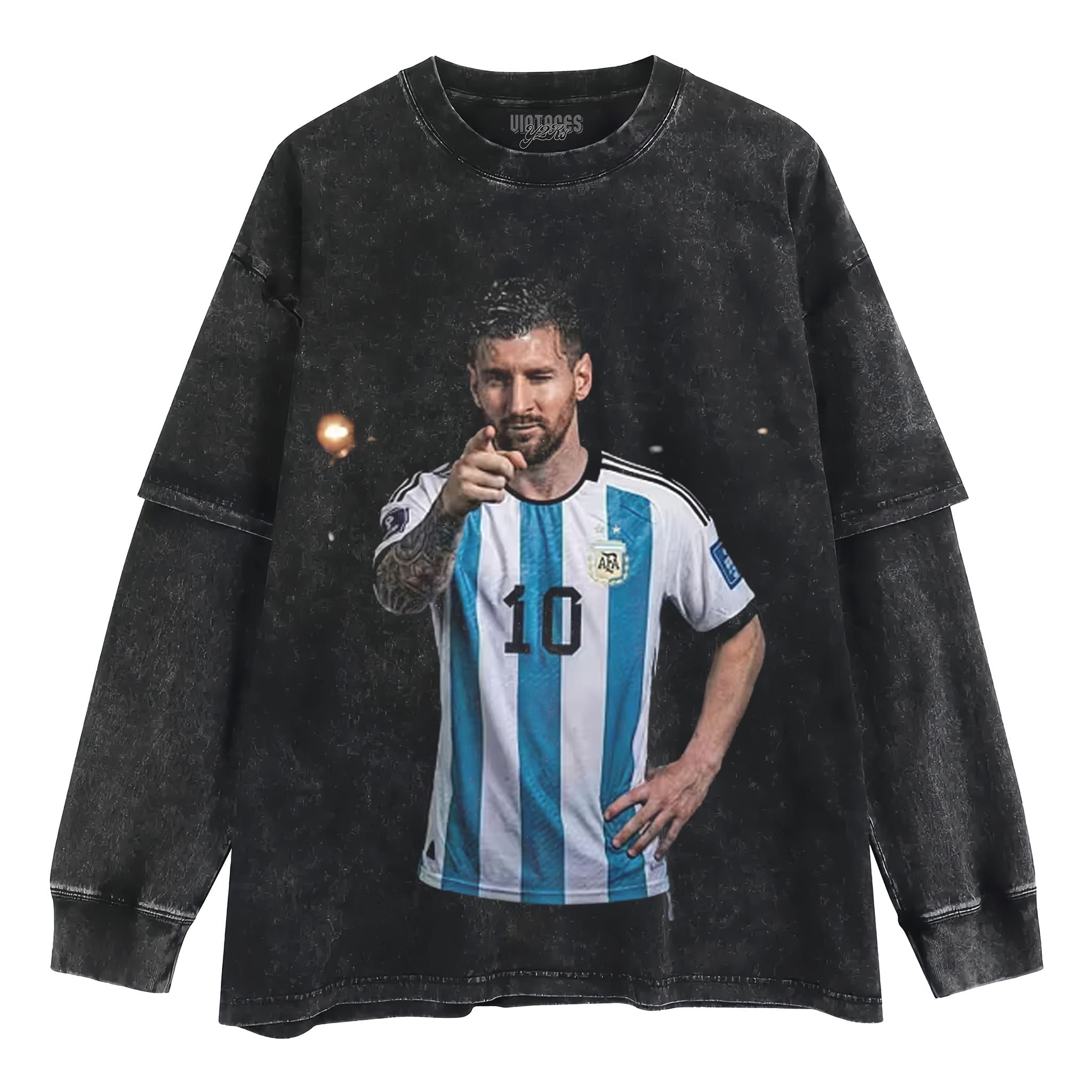 ARGENTINA MESSI FUNNY VINTAGE TANK TOP & TEE & LONG SLEEVE & LAYERED LS & HOODIE