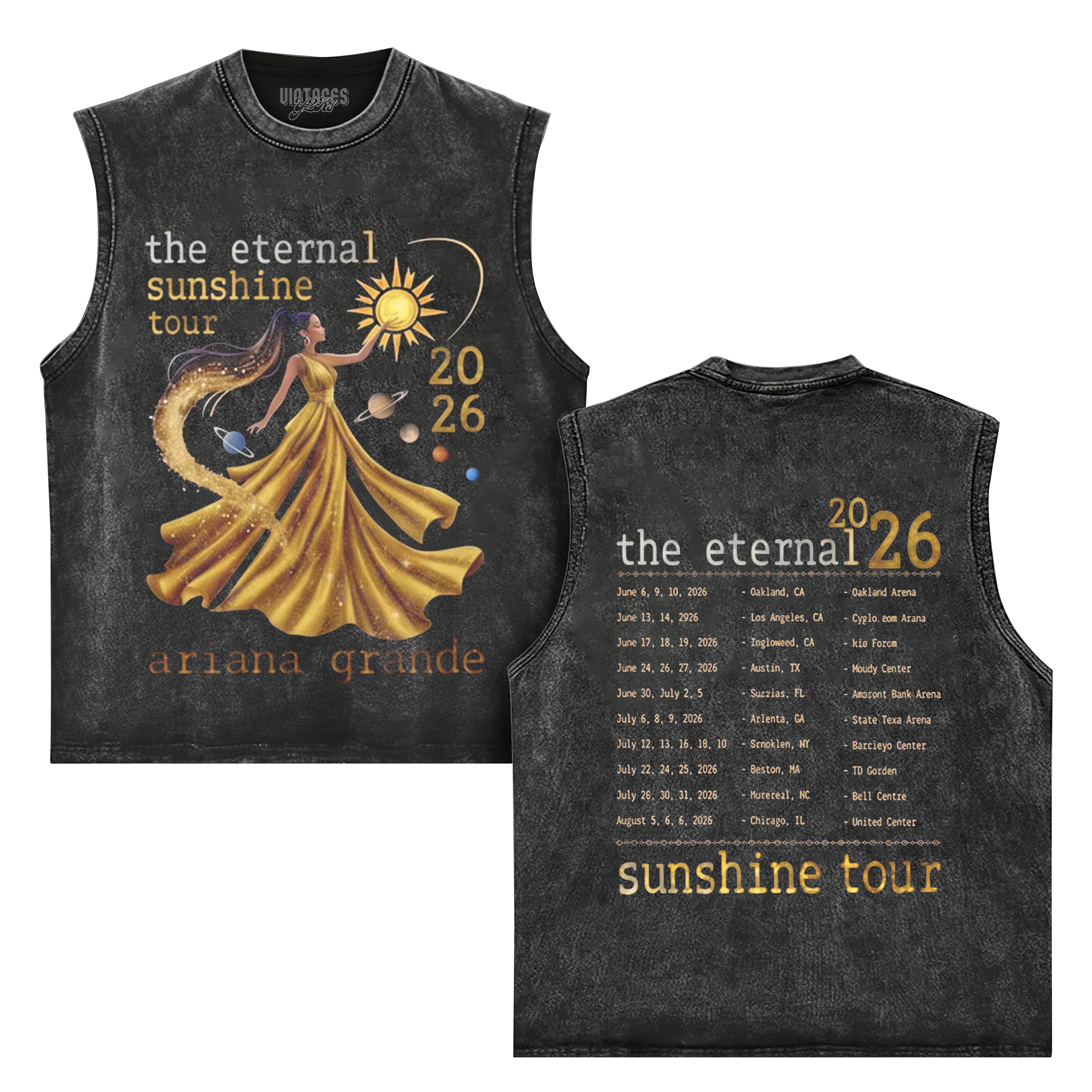 ARIANA GRANDE ETERNAL SUNSHINE TOUR 2026 TANK TOP & TEE
