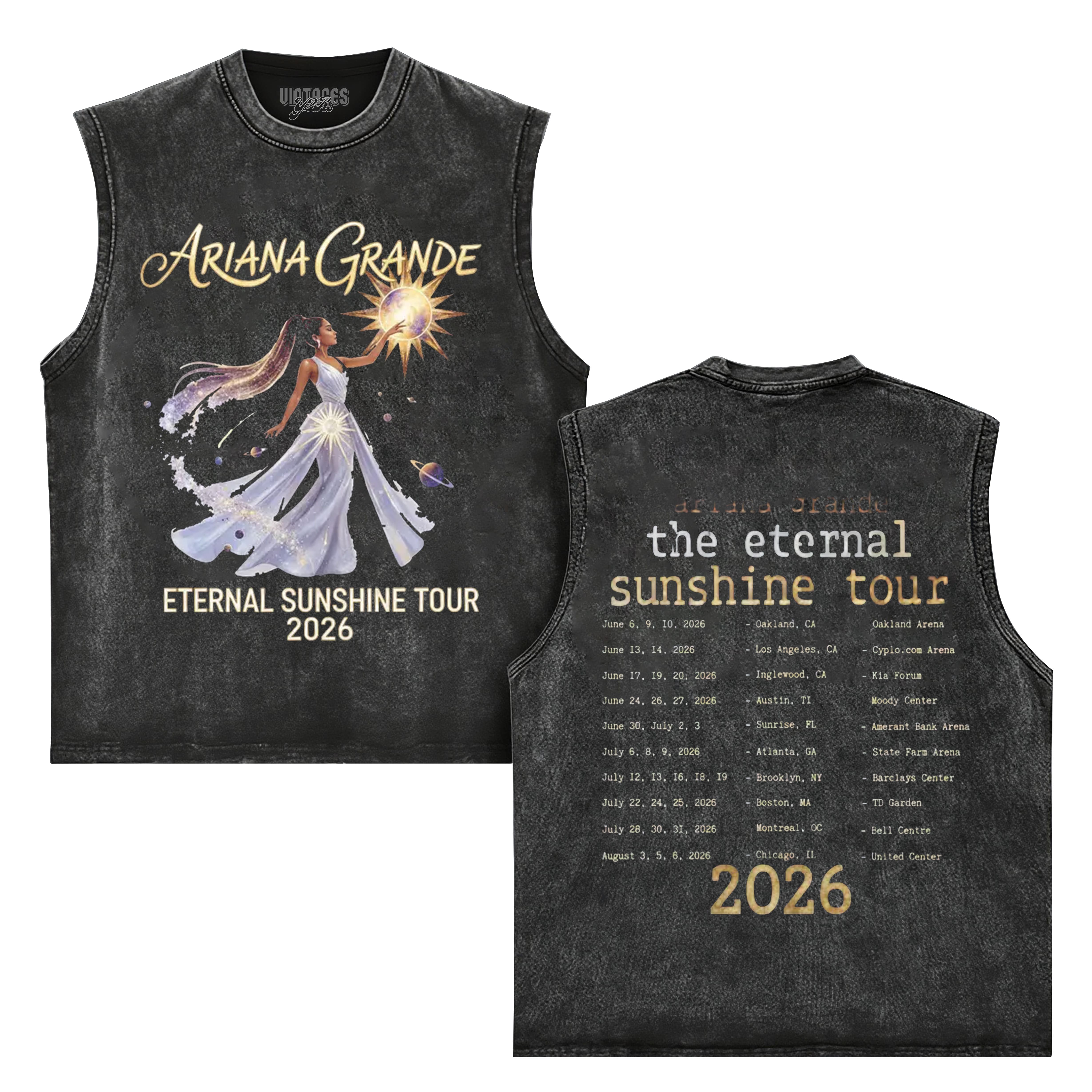 ARIANA GRANDE ETERNAL SUNSHINE TOUR 2026 V2 TANK TOP & TEE