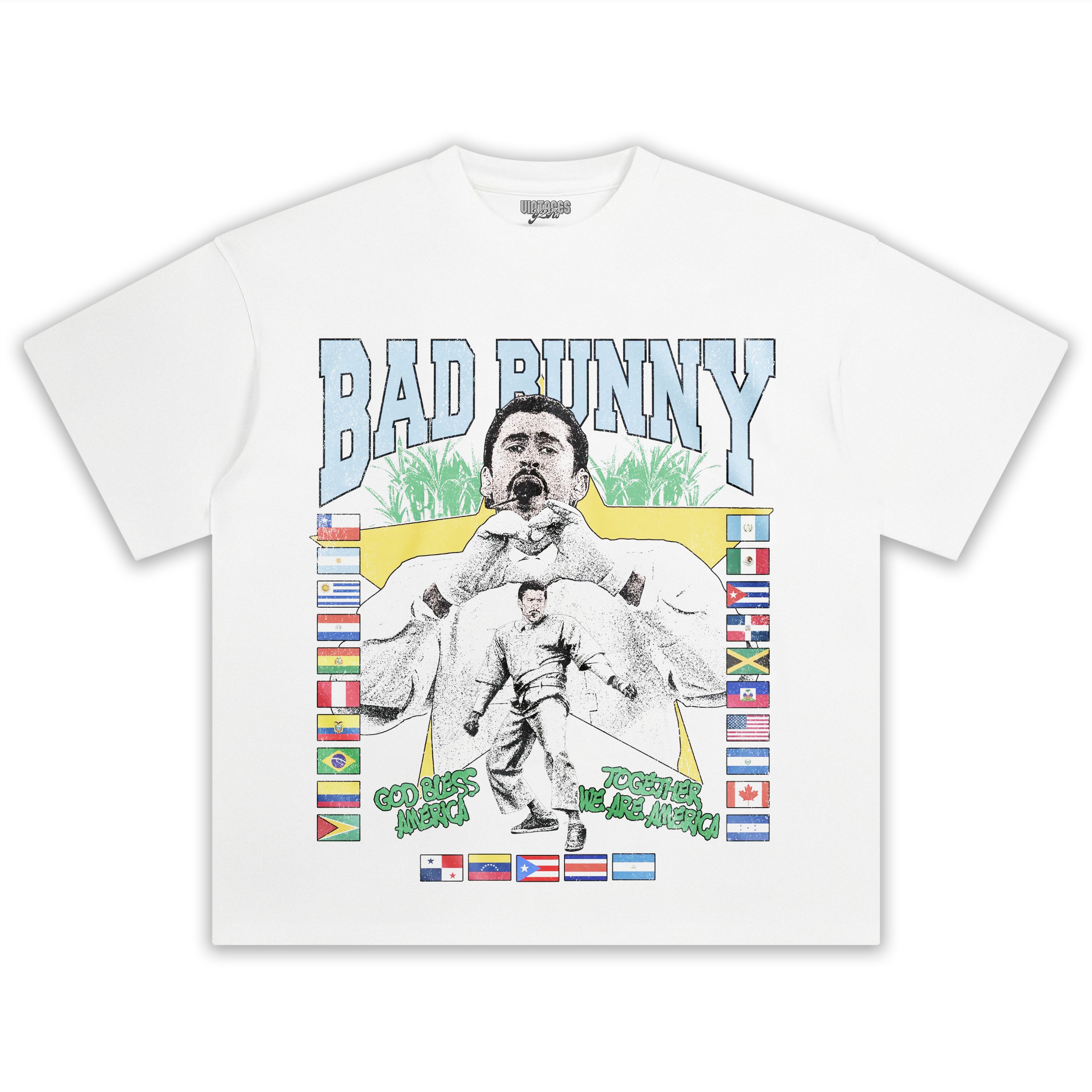 BAD BUNNY - LOVE > HATE V2 TEE & LS & HOODIE