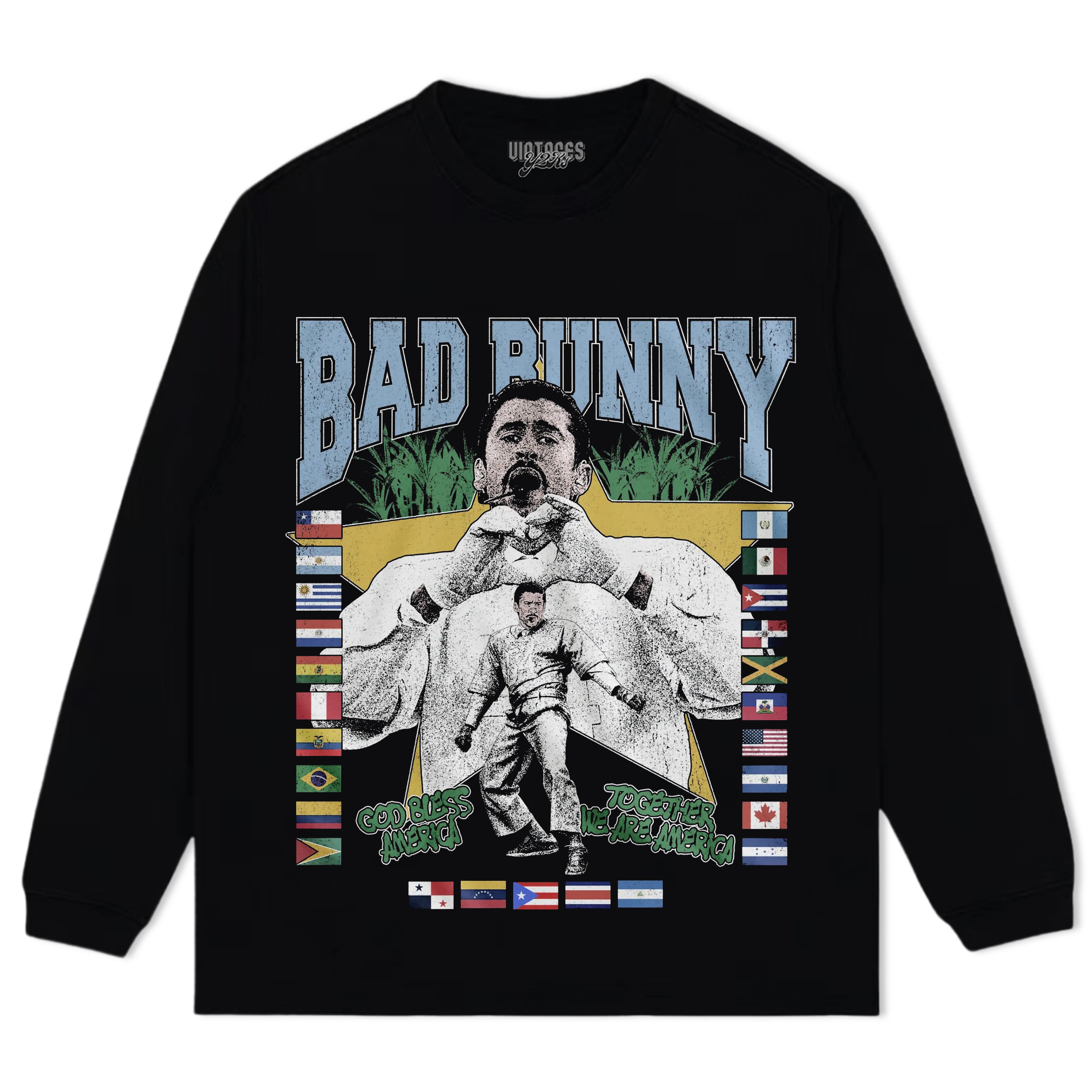 BAD BUNNY - LOVE > HATE V2 TEE & LS & HOODIE