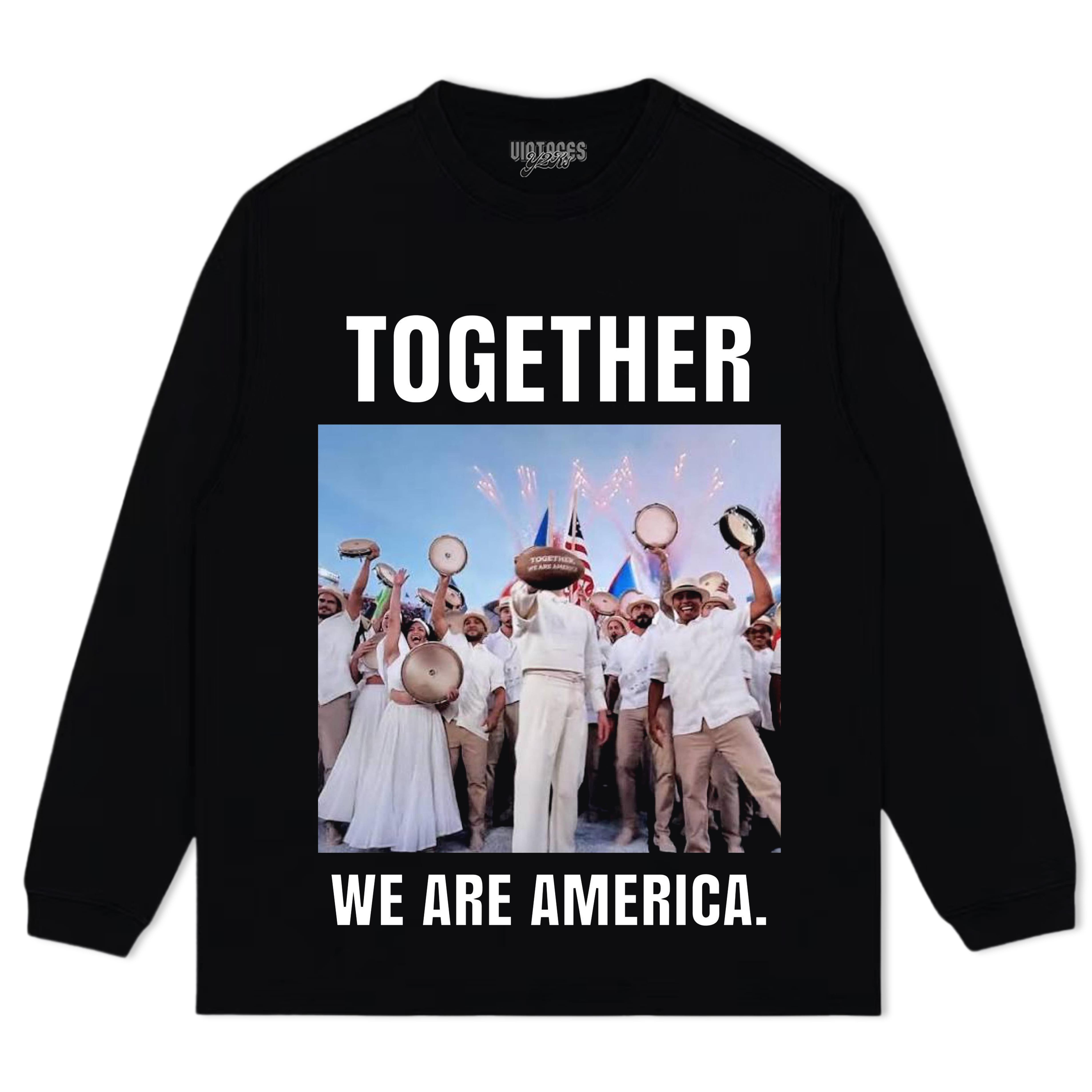 BAD BUNNY - WE ARE AMERICA V2 TEE & LS & HOODIE