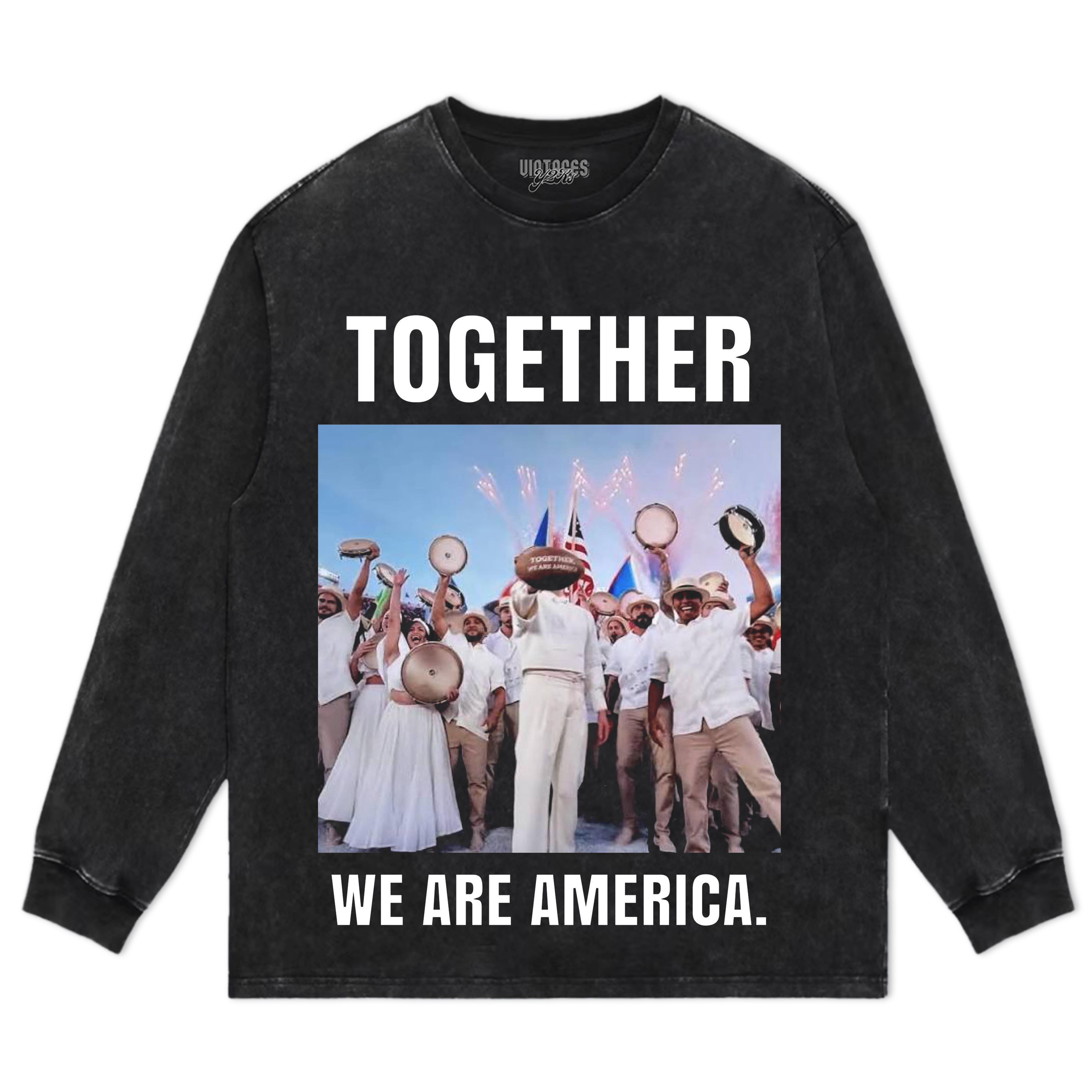 BAD BUNNY - WE ARE AMERICA V2 TEE & LS & HOODIE
