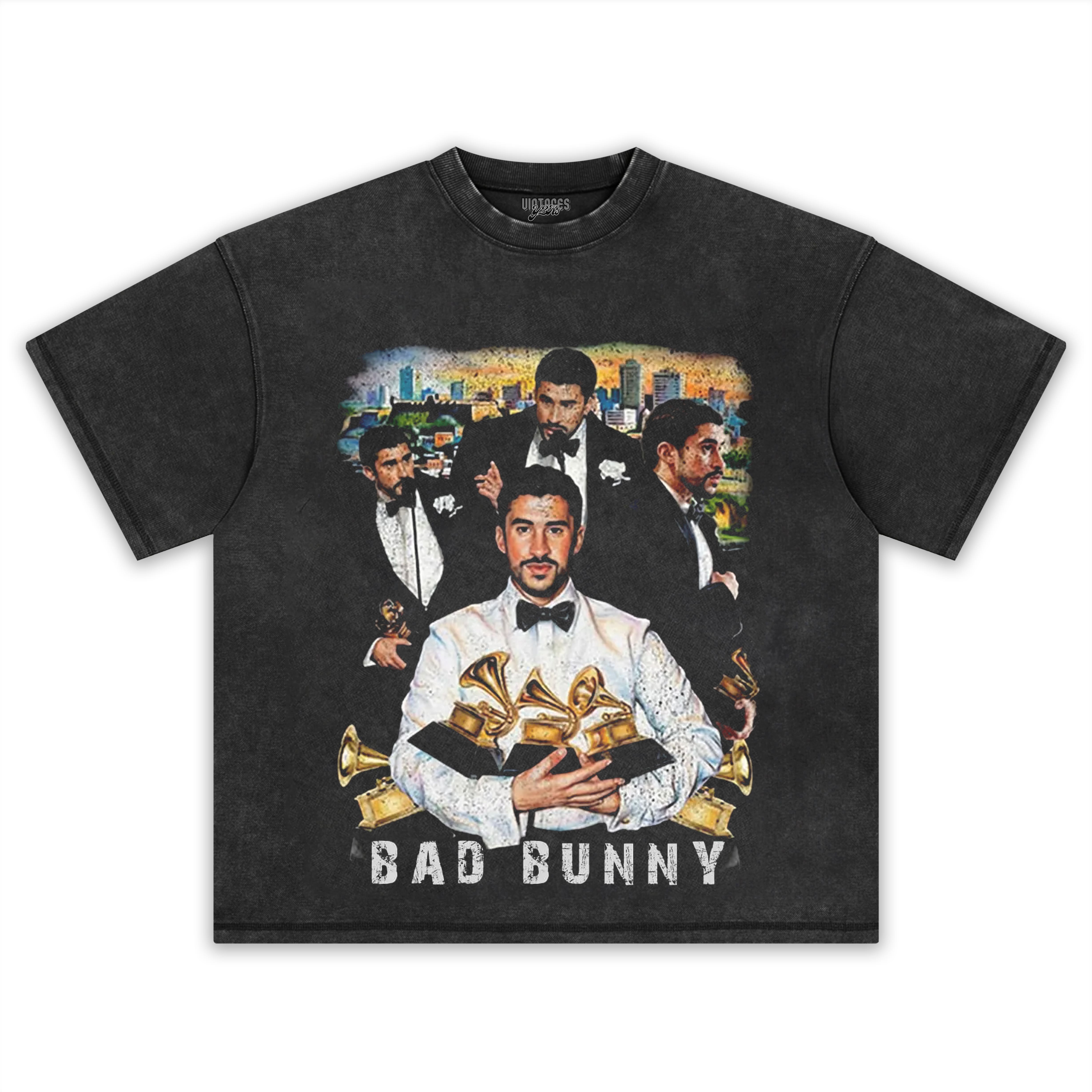 BAD BUNNY & 2026 GRAMMY V2 TEE & LS & HOODIE