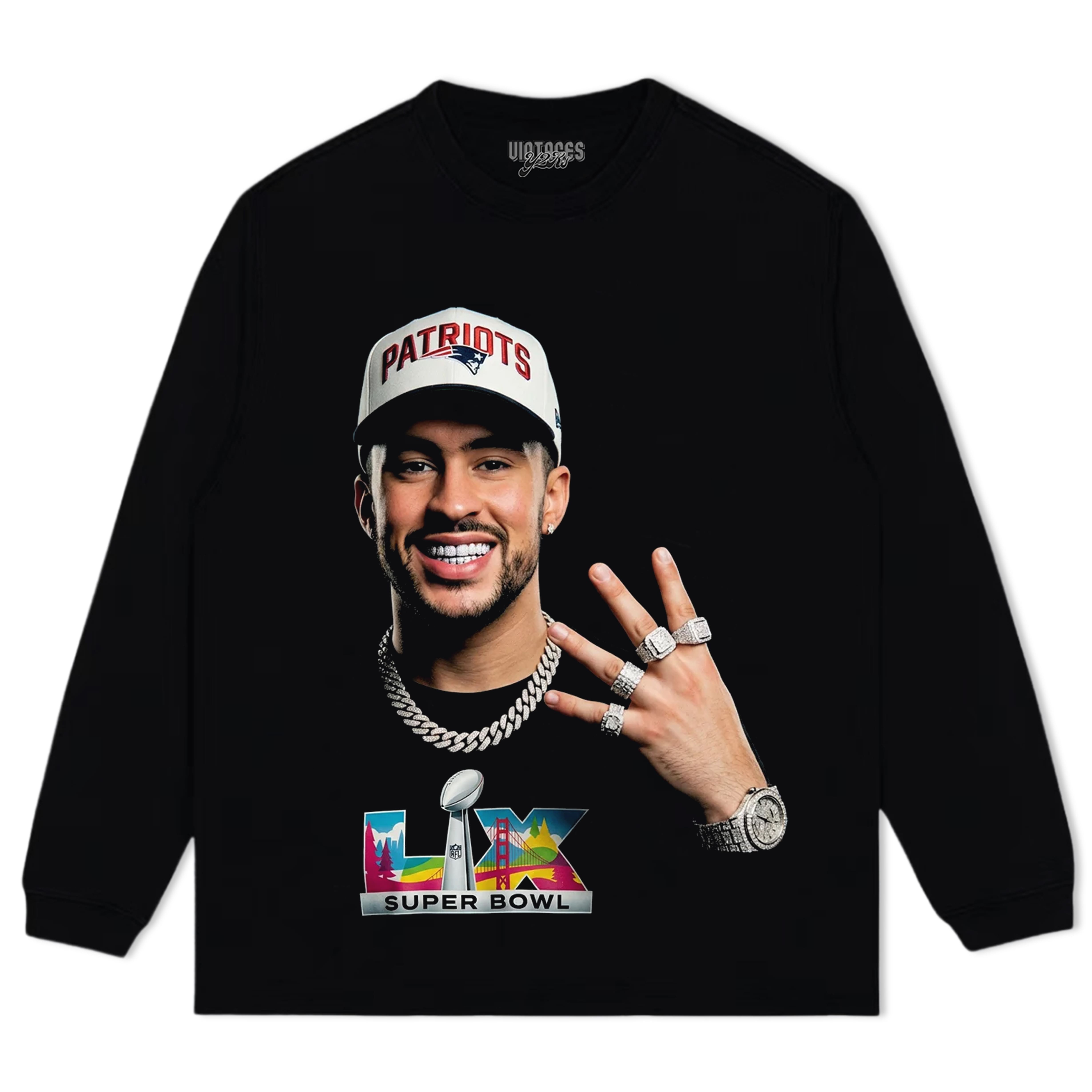 BAD BUNNY & SUPER BOWL 2026 TEE & LS & HOODIE