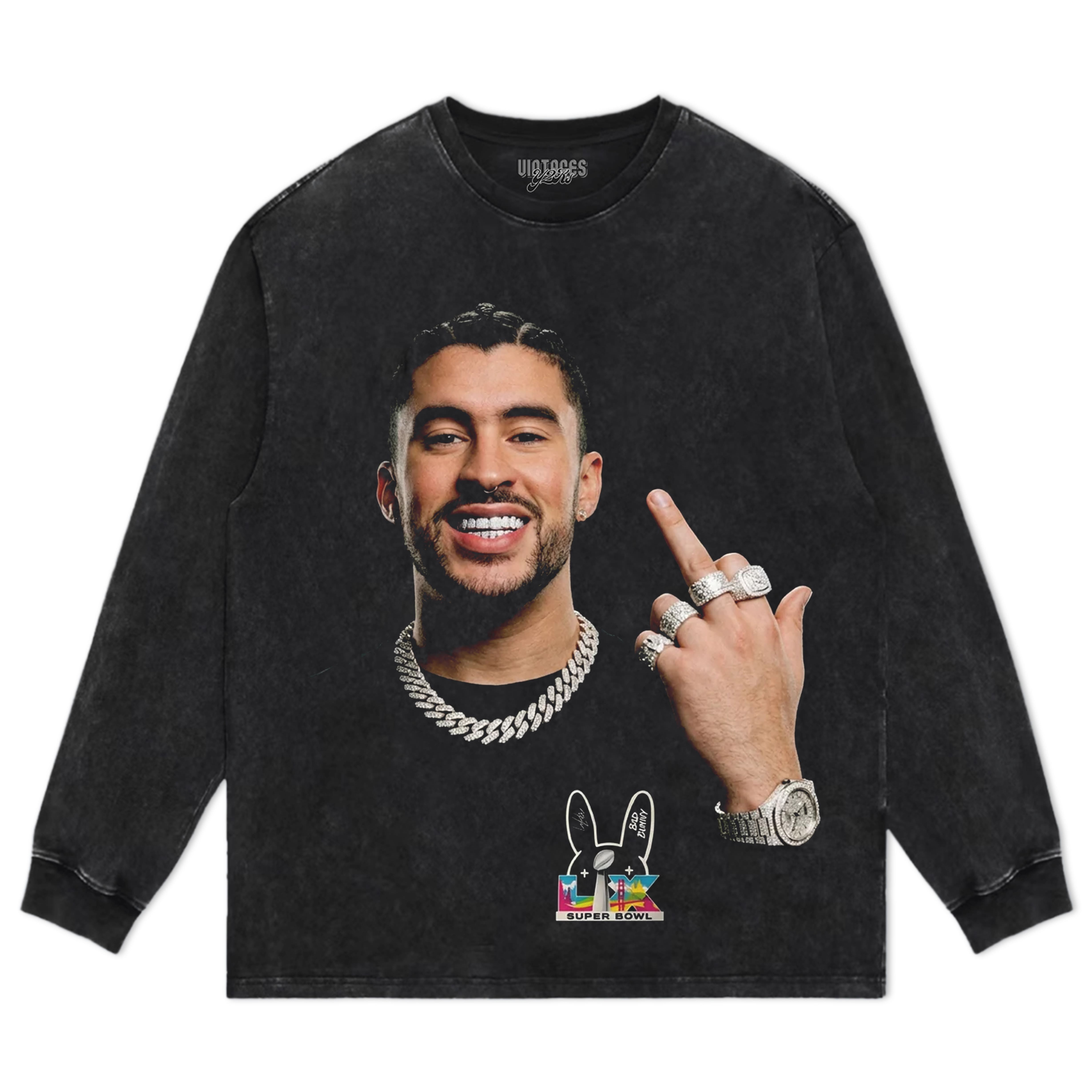 BAD BUNNY & SUPER BOWL 2026 V2 TEE & LS & HOODIE