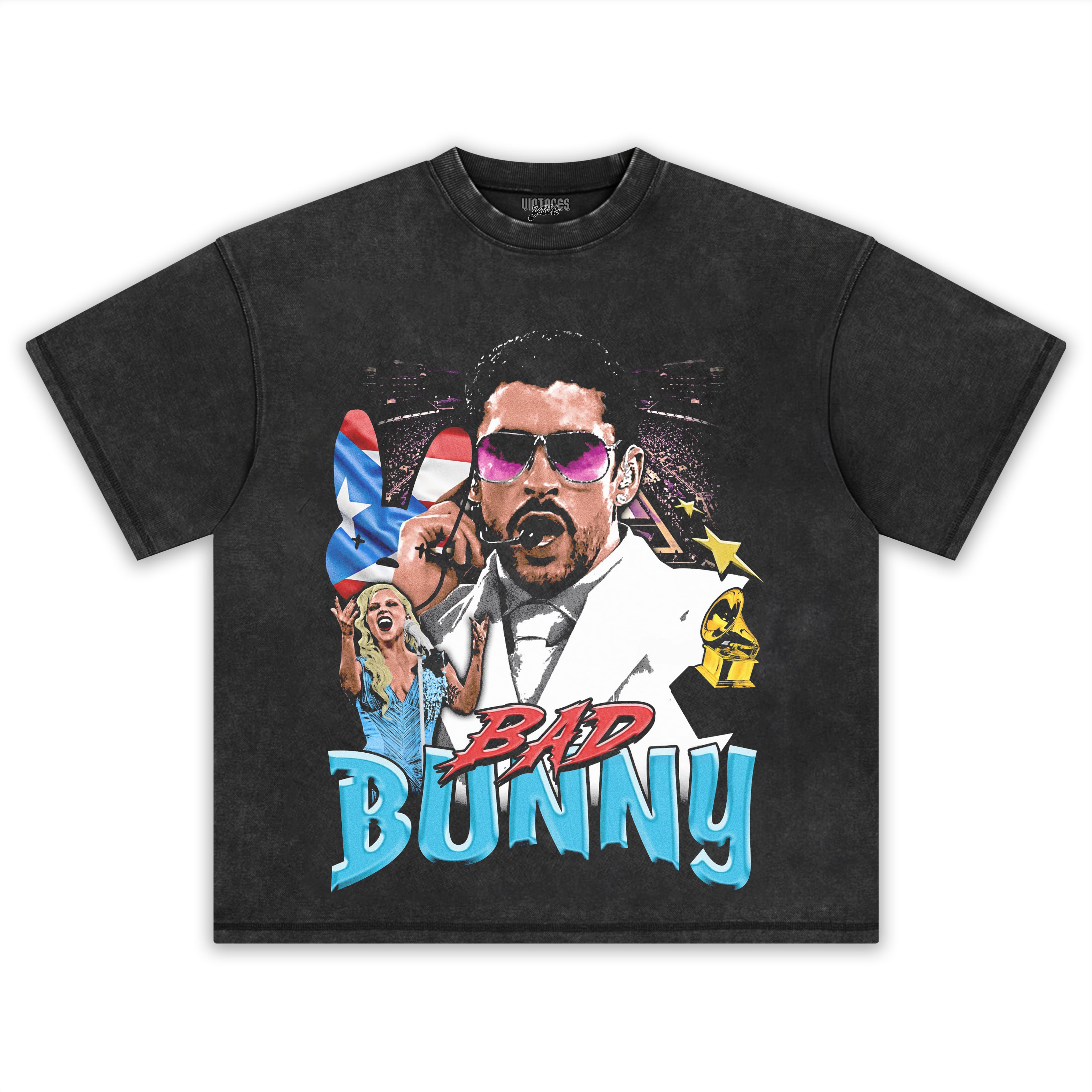 BAD BUNNY & SUPER BOWL 2026 V5 TEE & LS & HOODIE