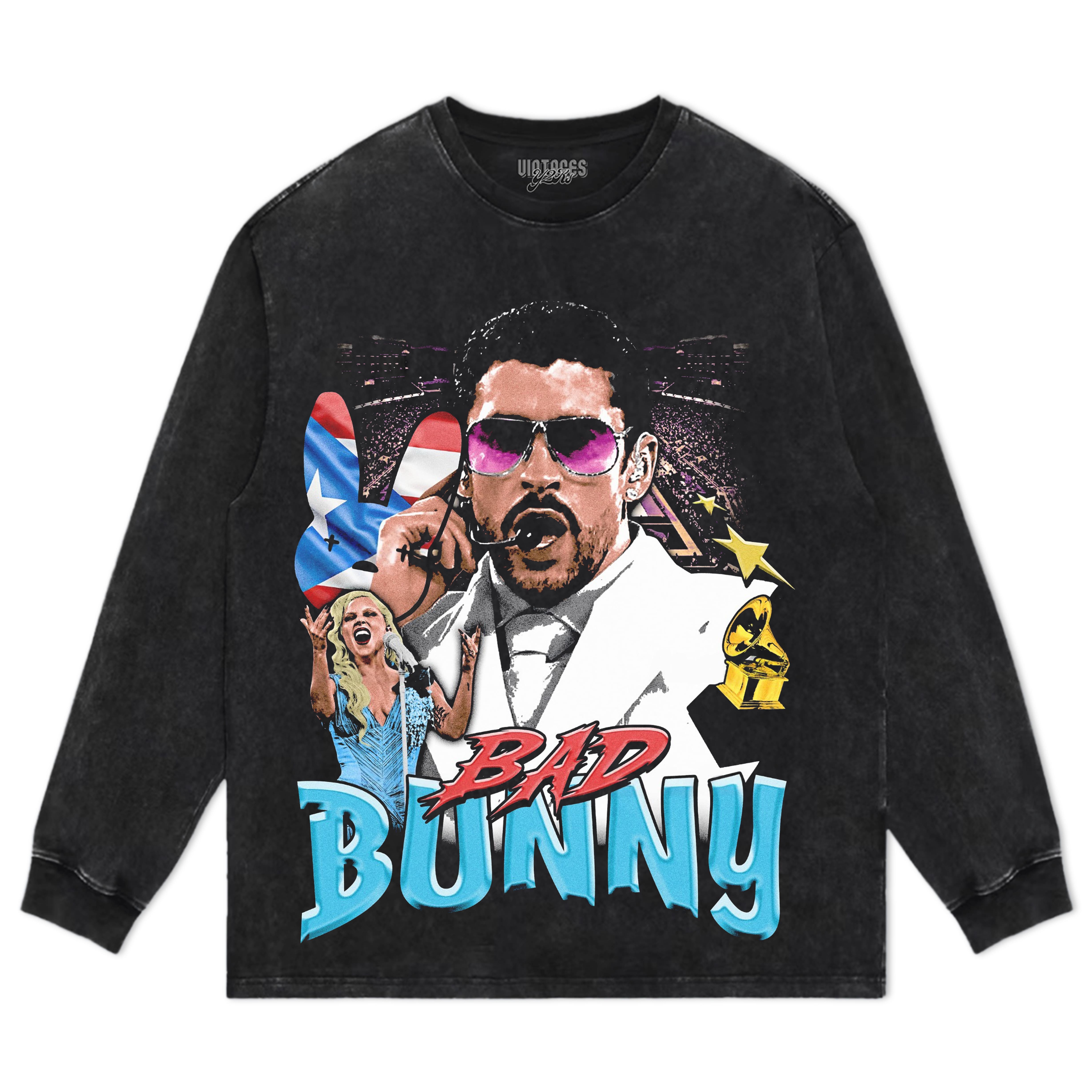 BAD BUNNY & SUPER BOWL 2026 V5 TEE & LS & HOODIE