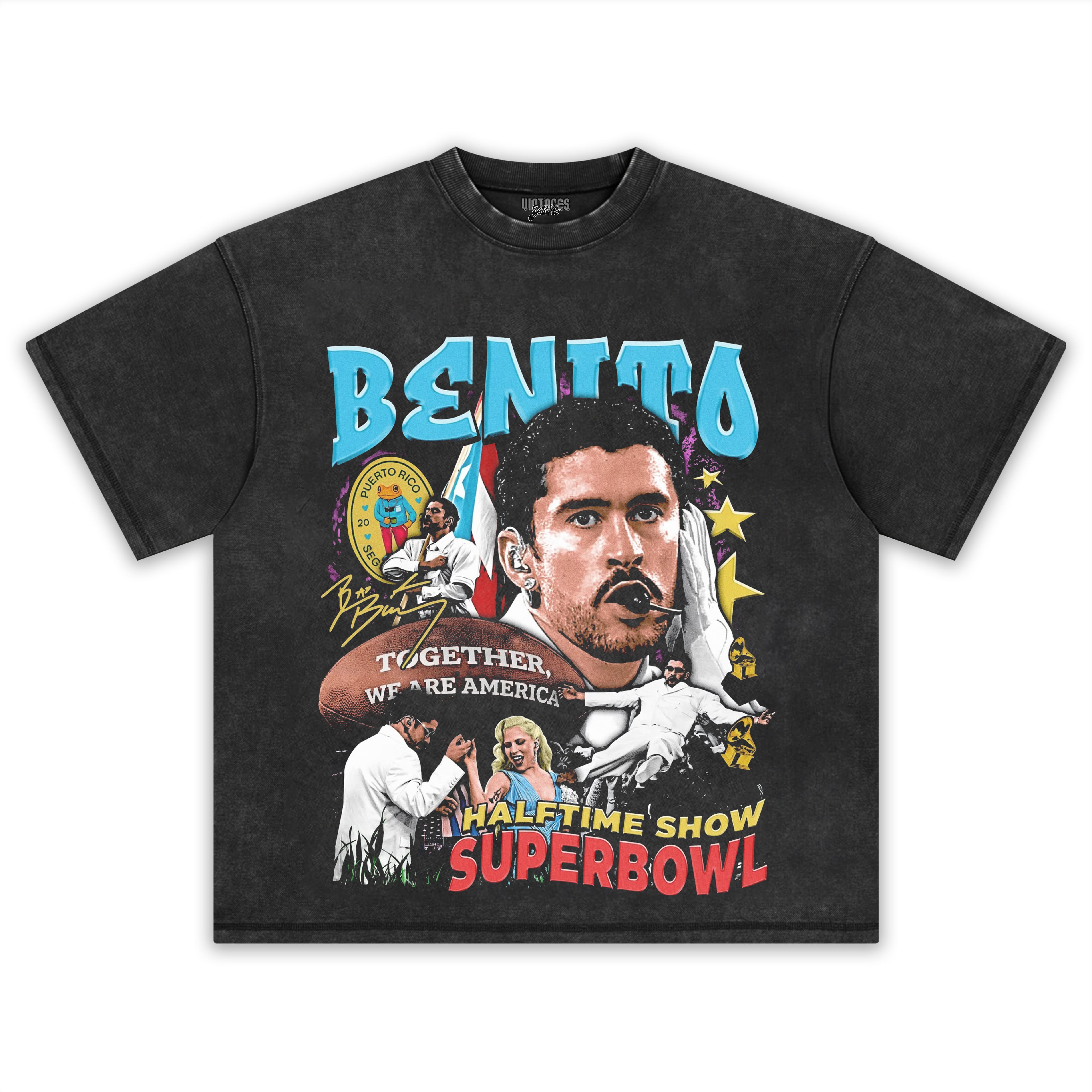 BAD BUNNY & SUPER BOWL 2026 V6 TEE & LS & HOODIE