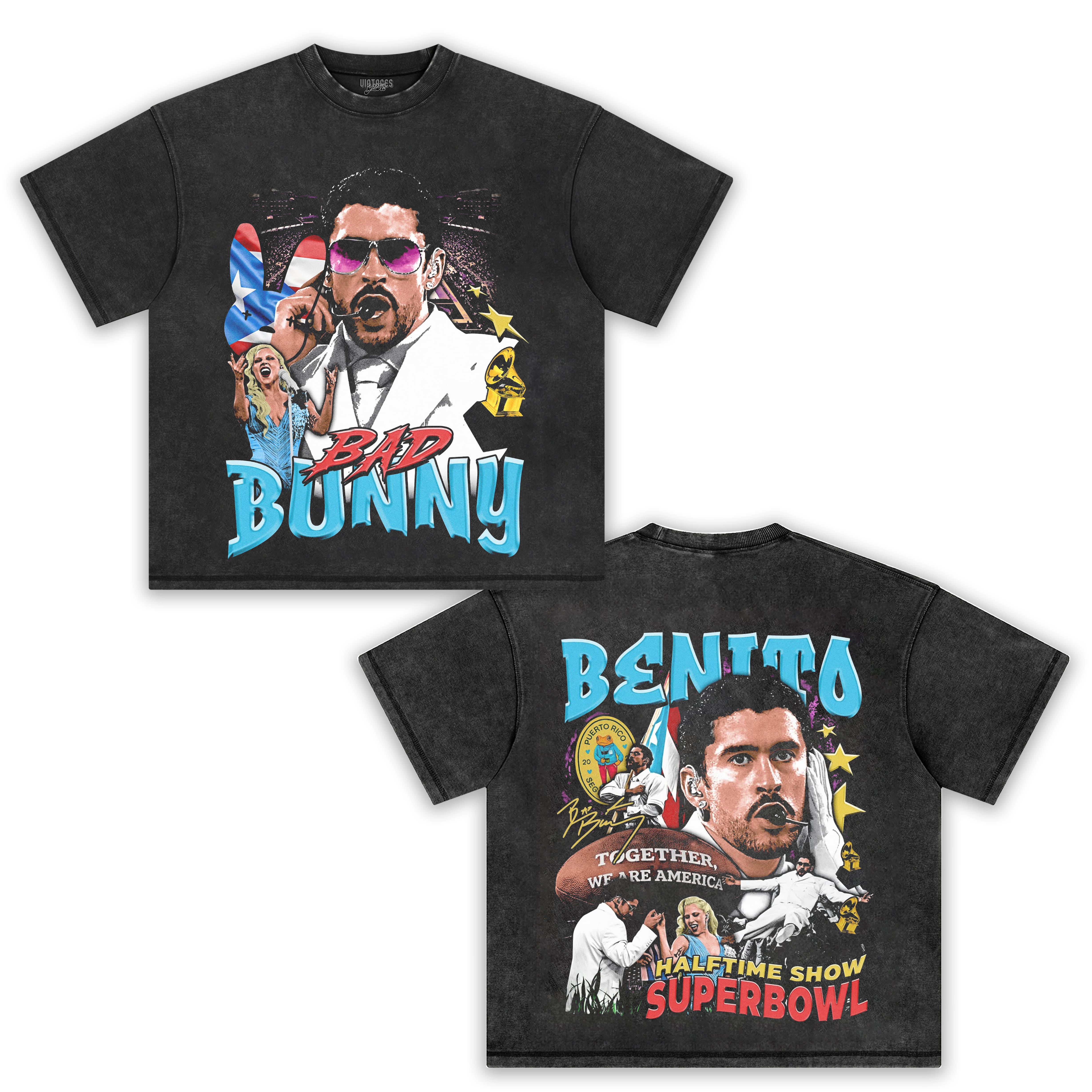BAD BUNNY & SUPER BOWL 2026 V7 TEE