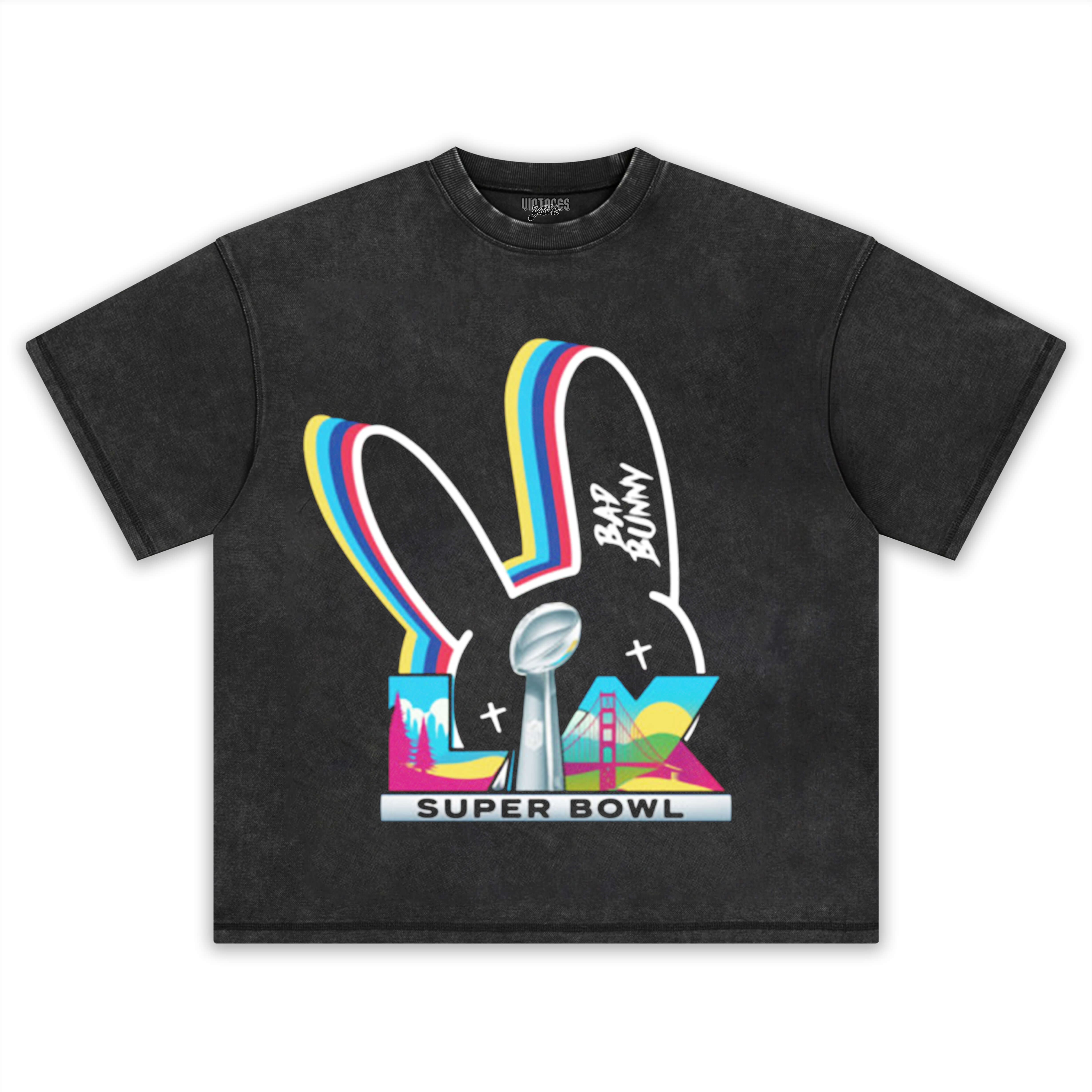 BAD BUNNY SUPER BOWL V2 TEE & LS & HOODIE