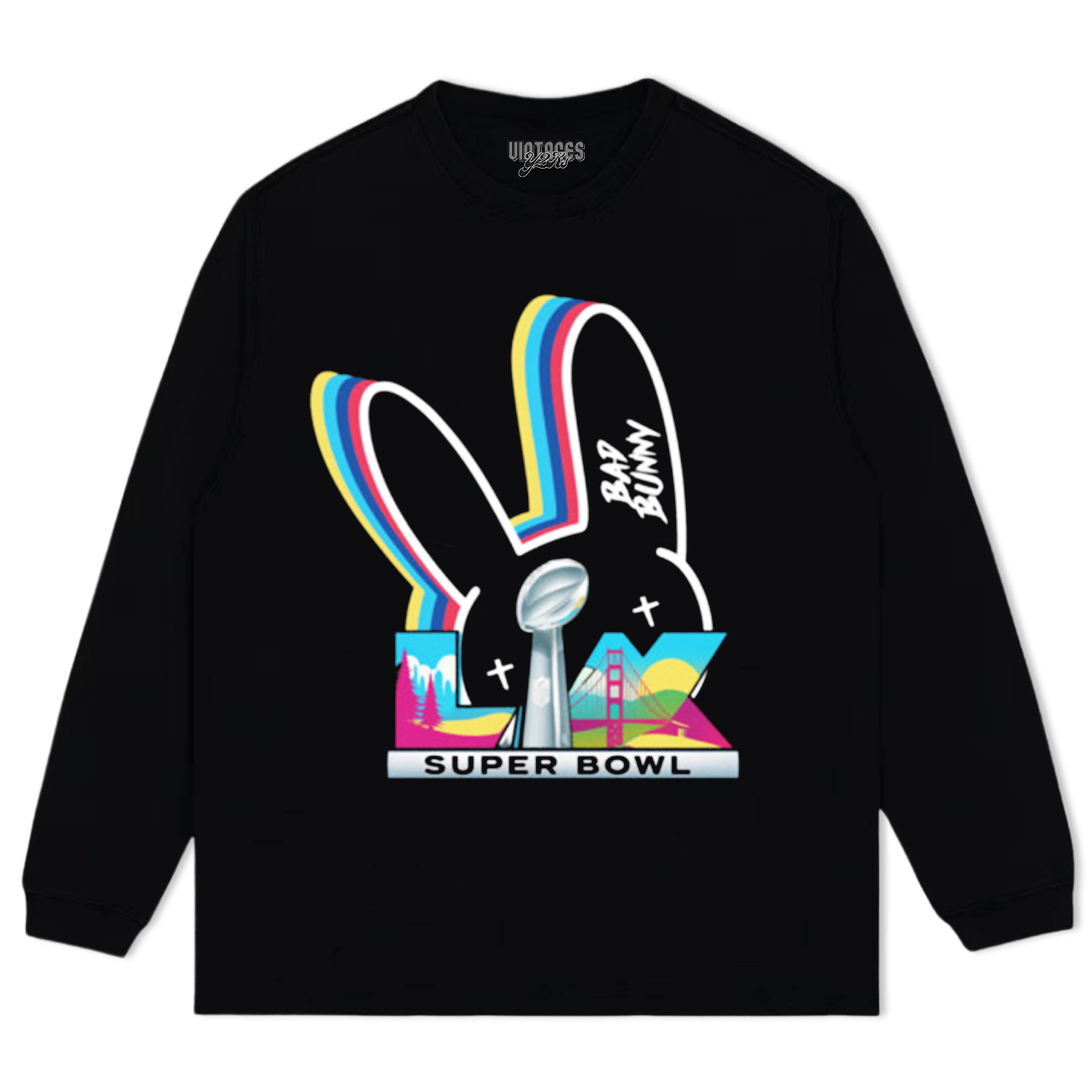 BAD BUNNY SUPER BOWL V2 TEE & LS & HOODIE