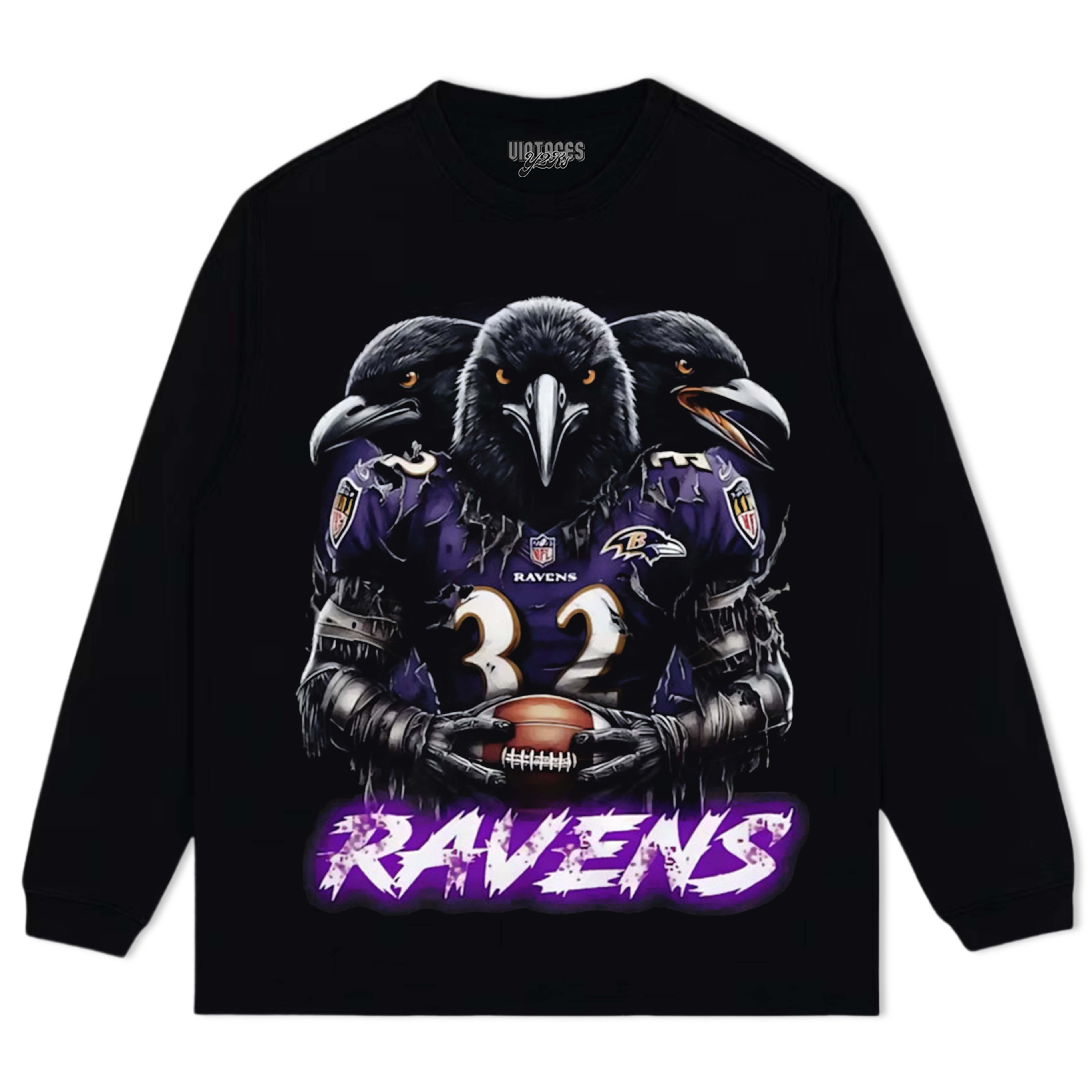 BALTIMORE RAVENS V2 TEE & LS & HOODIE