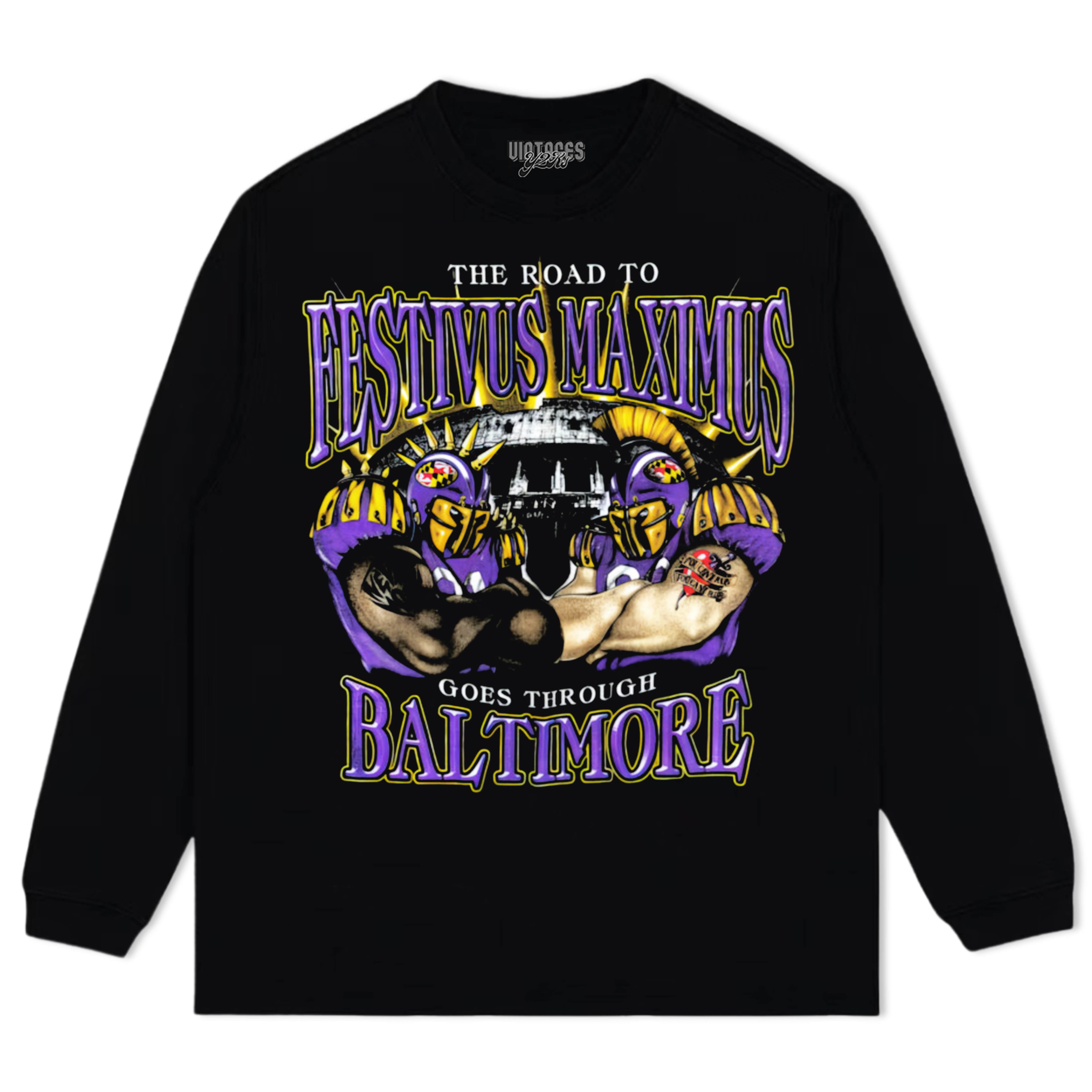 BALTIMORE RAVENS V4 TEE & LS & HOODIE