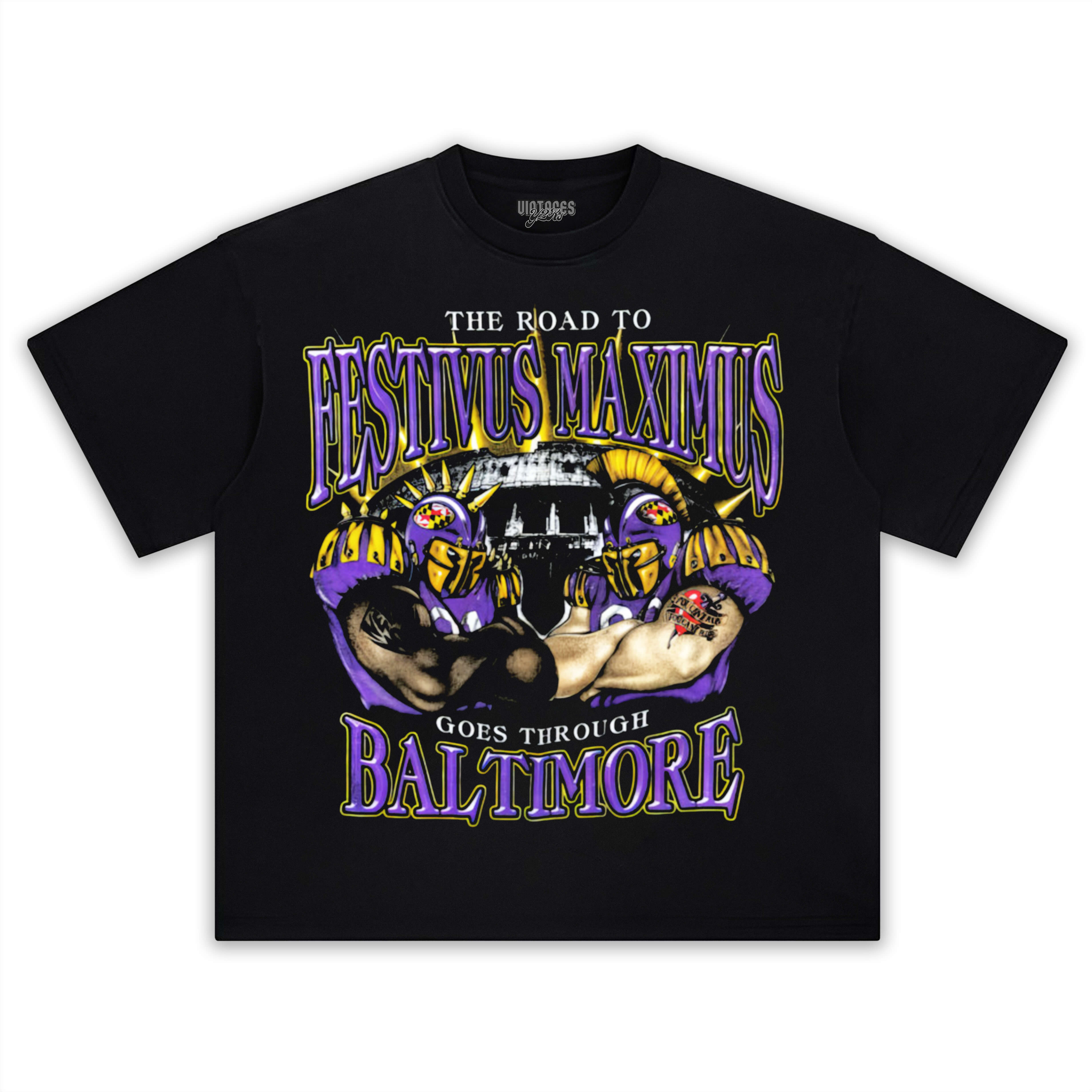 BALTIMORE RAVENS V4 TEE & LS & HOODIE