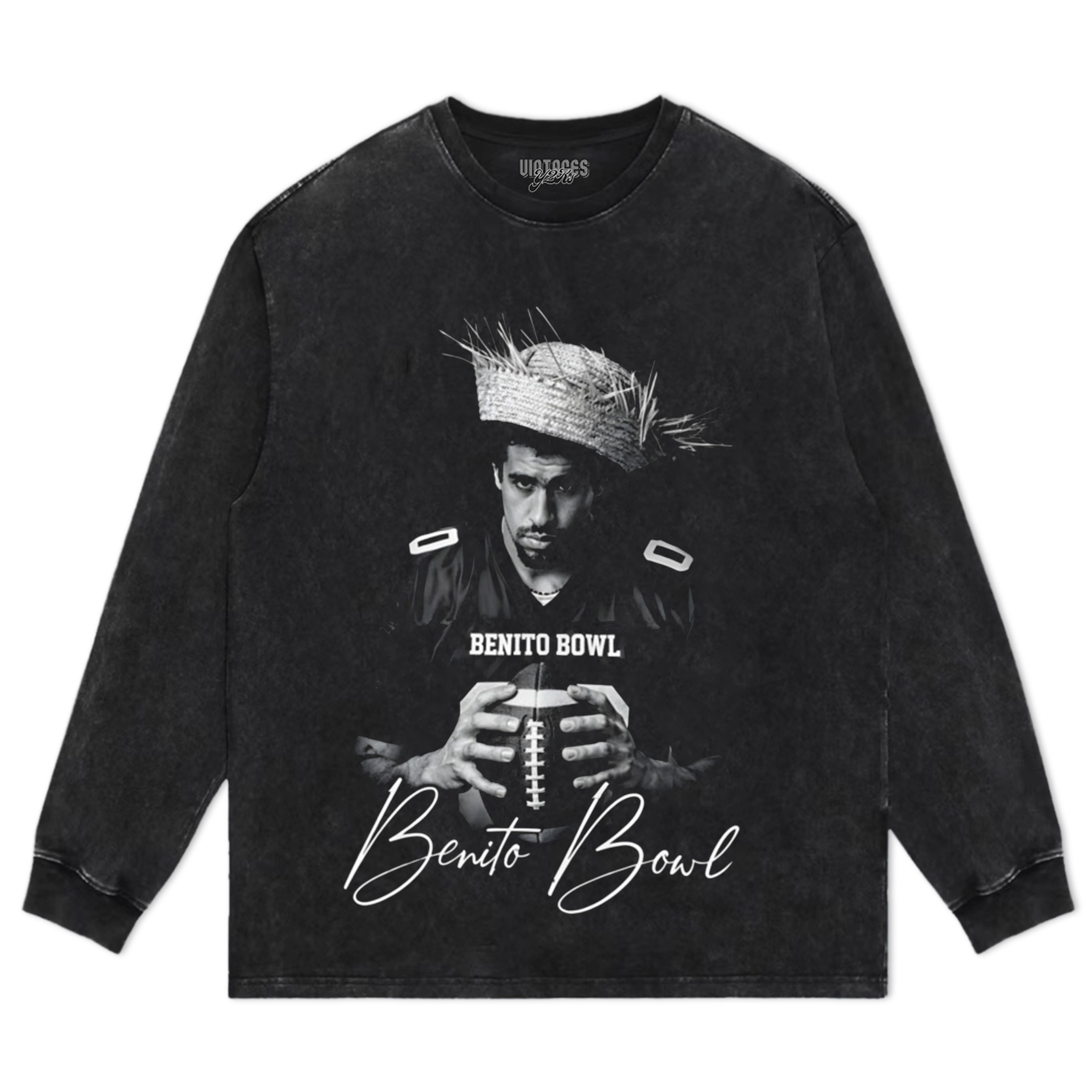 BENITO BOWL FOOTBALL FUNNY GAME DAY STRAW HAT TEE & LS & HOODIE