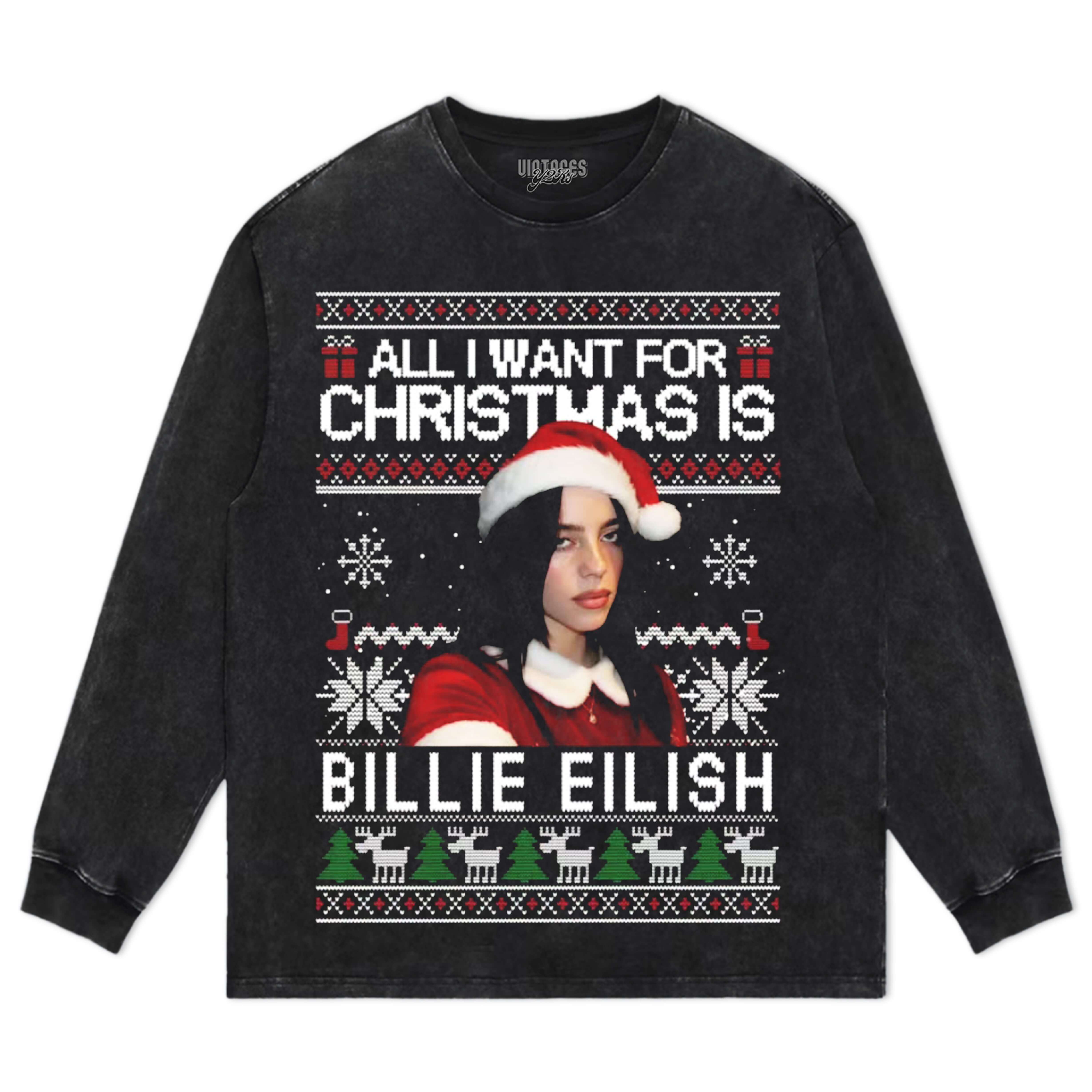BILLIE EILISH CHRISTMAS STYLES TEE & LS & HOODIE