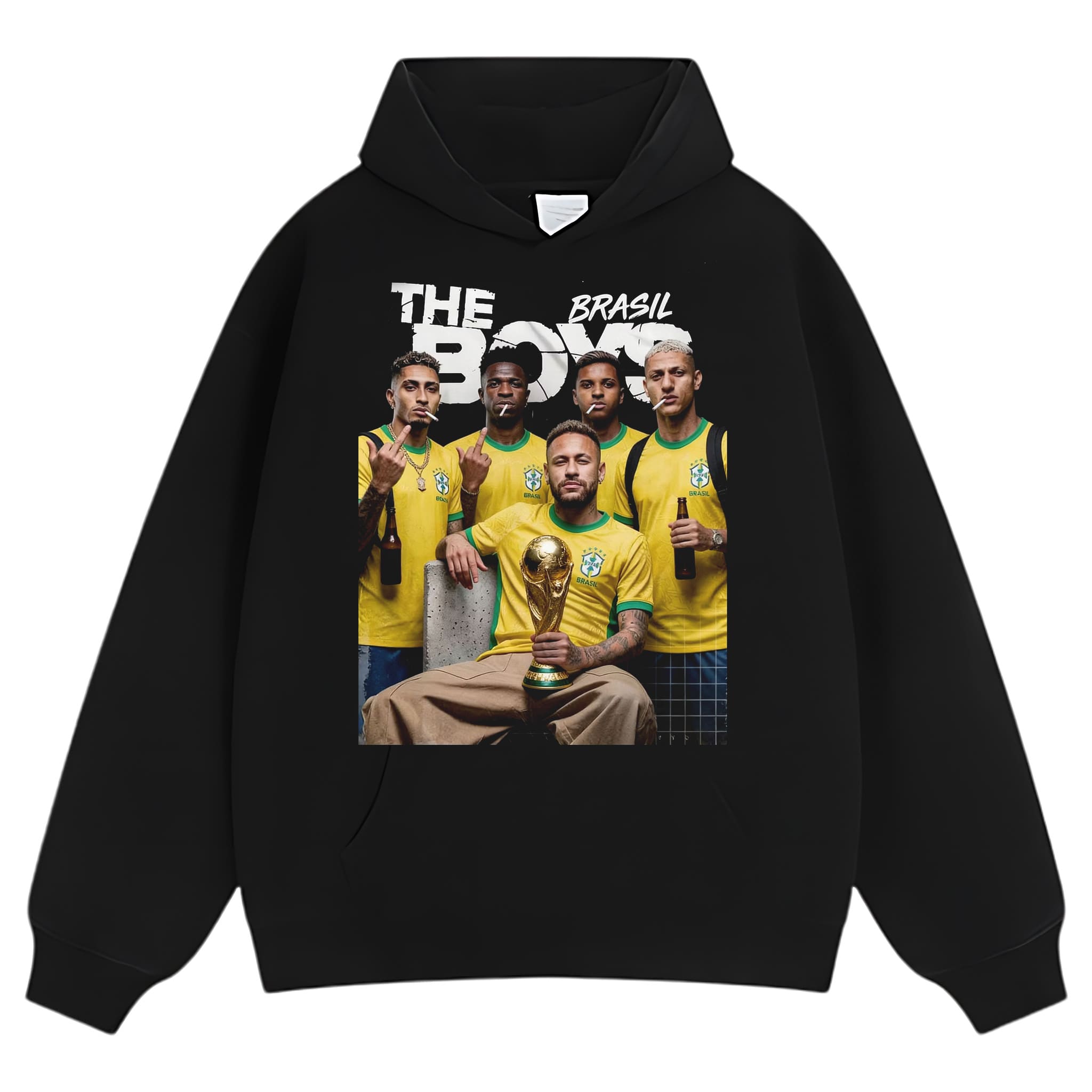 BRASIL THE BOYS FOOTBALL PRINT TANK TOP & TEE & LONG SLEEVE & LAYERED LS & HOODIE