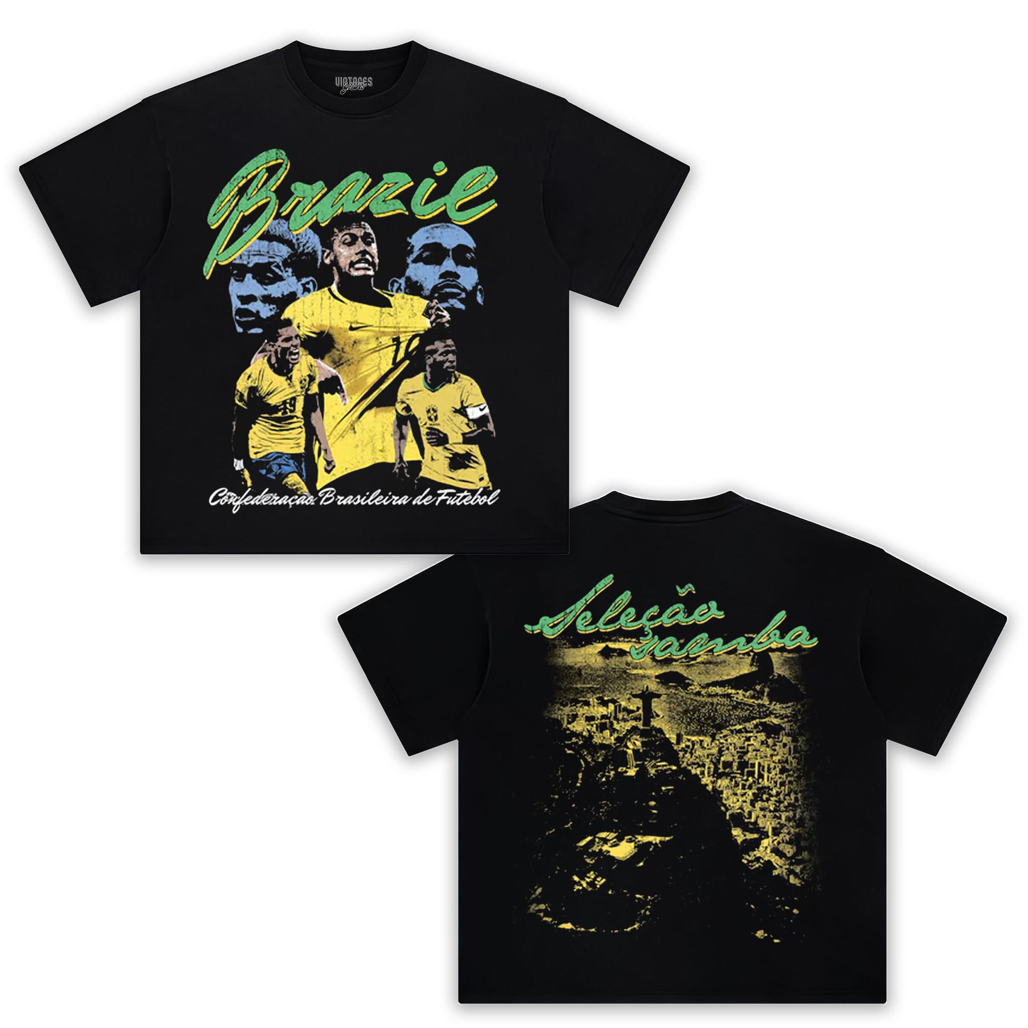 BRAZIL FOOTBALL TANK TOP & TEE & LONG SLEEVE & LAYERED LS & HOODIE