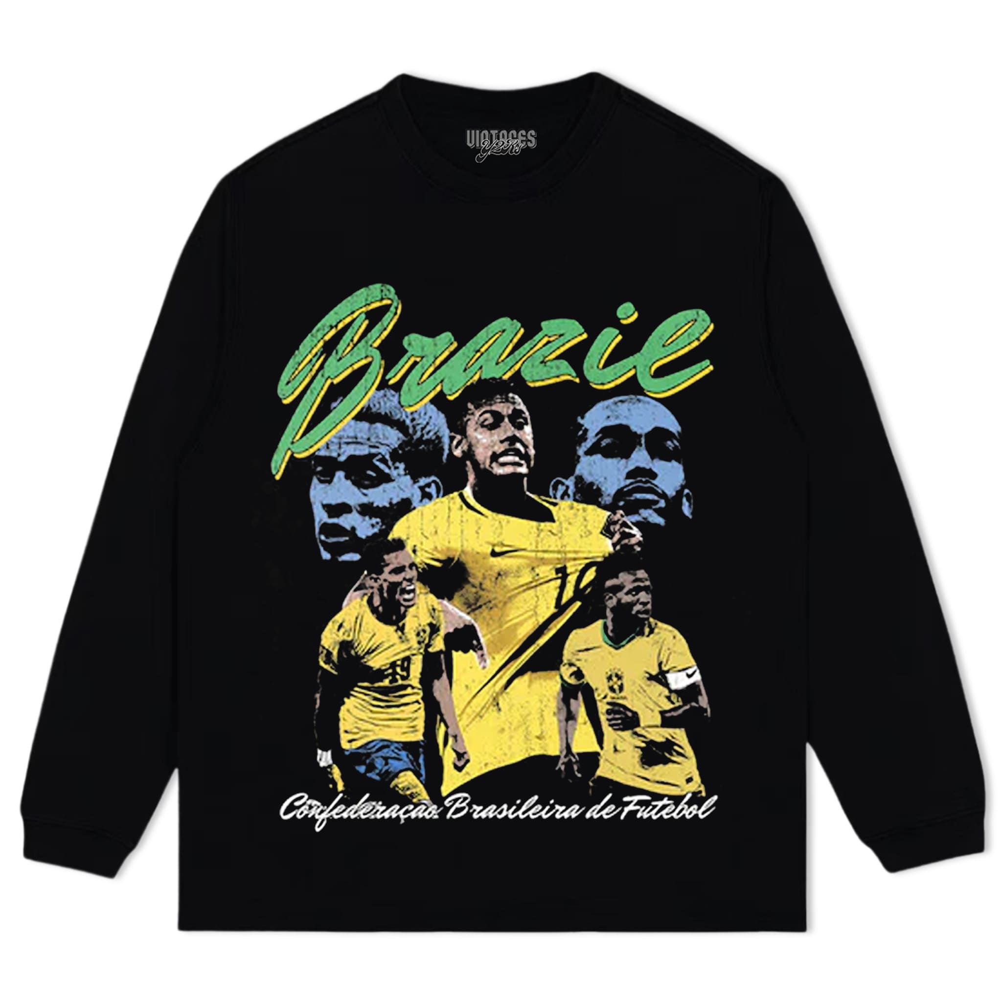 BRAZIL FOOTBALL V2 TANK TOP & TEE & LONG SLEEVE & LAYERED LS & HOODIE