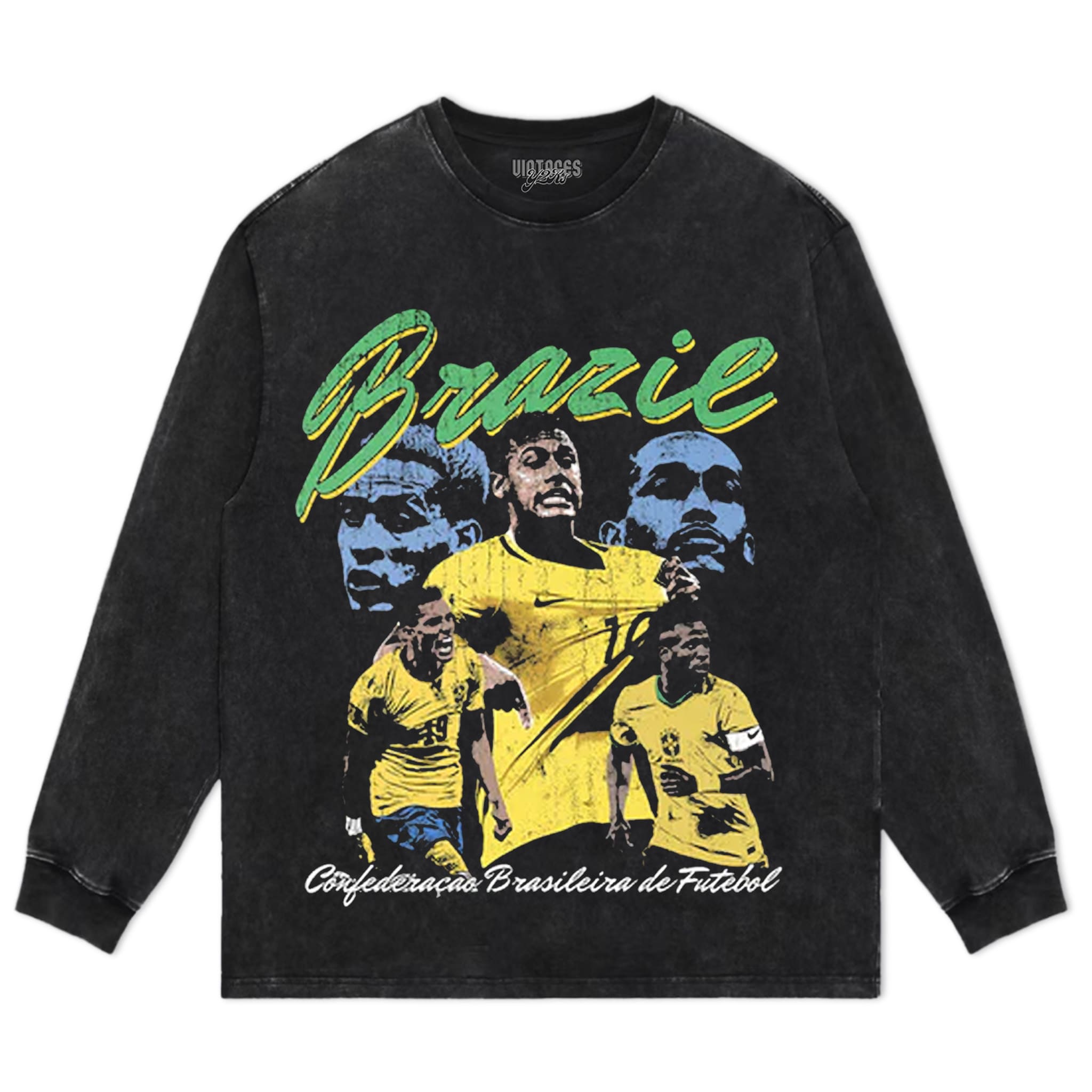 BRAZIL FOOTBALL V2 TANK TOP & TEE & LONG SLEEVE & LAYERED LS & HOODIE