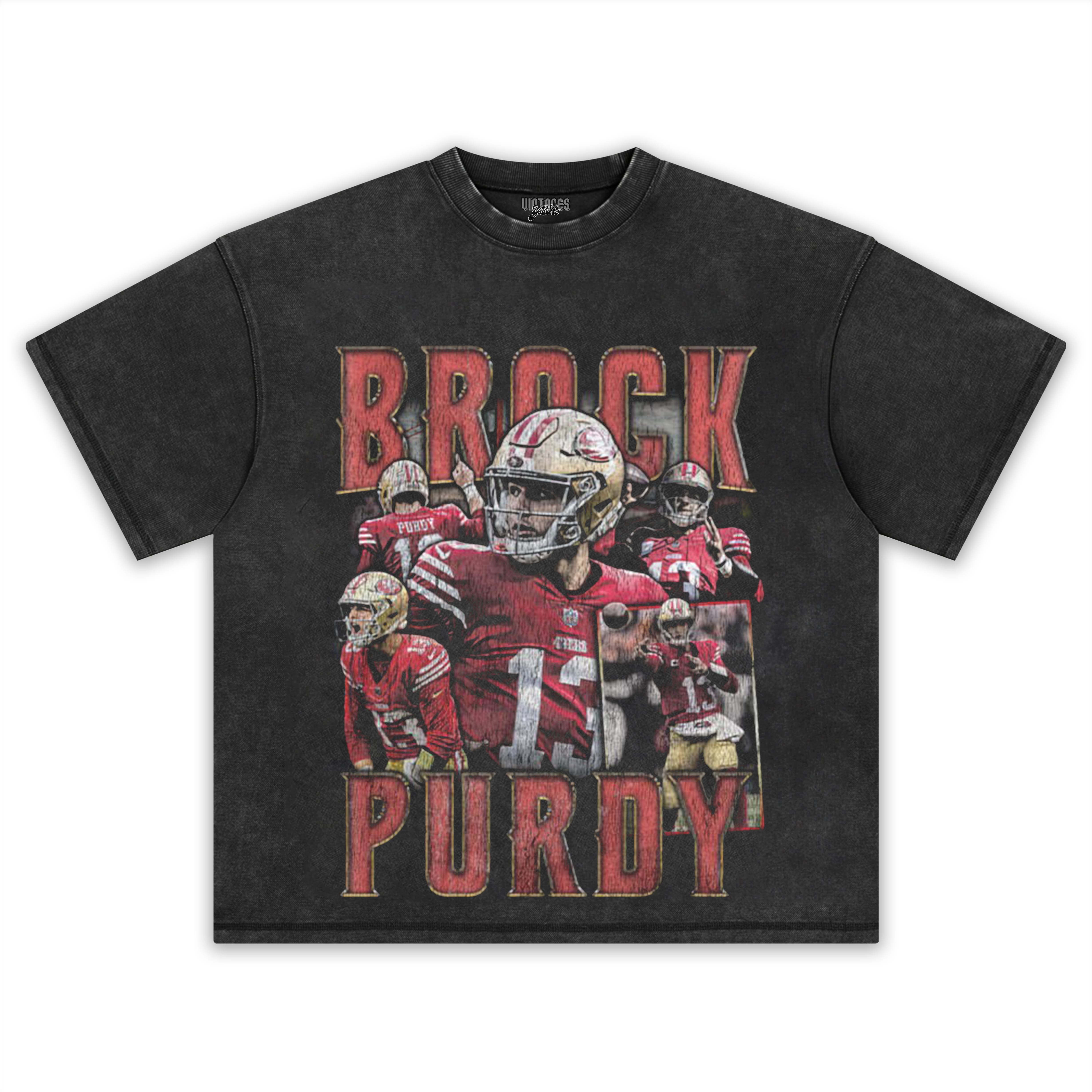BROCK PURDY SAN FRANCISCO VINTAGE V2 TEE & LS & HOODIE