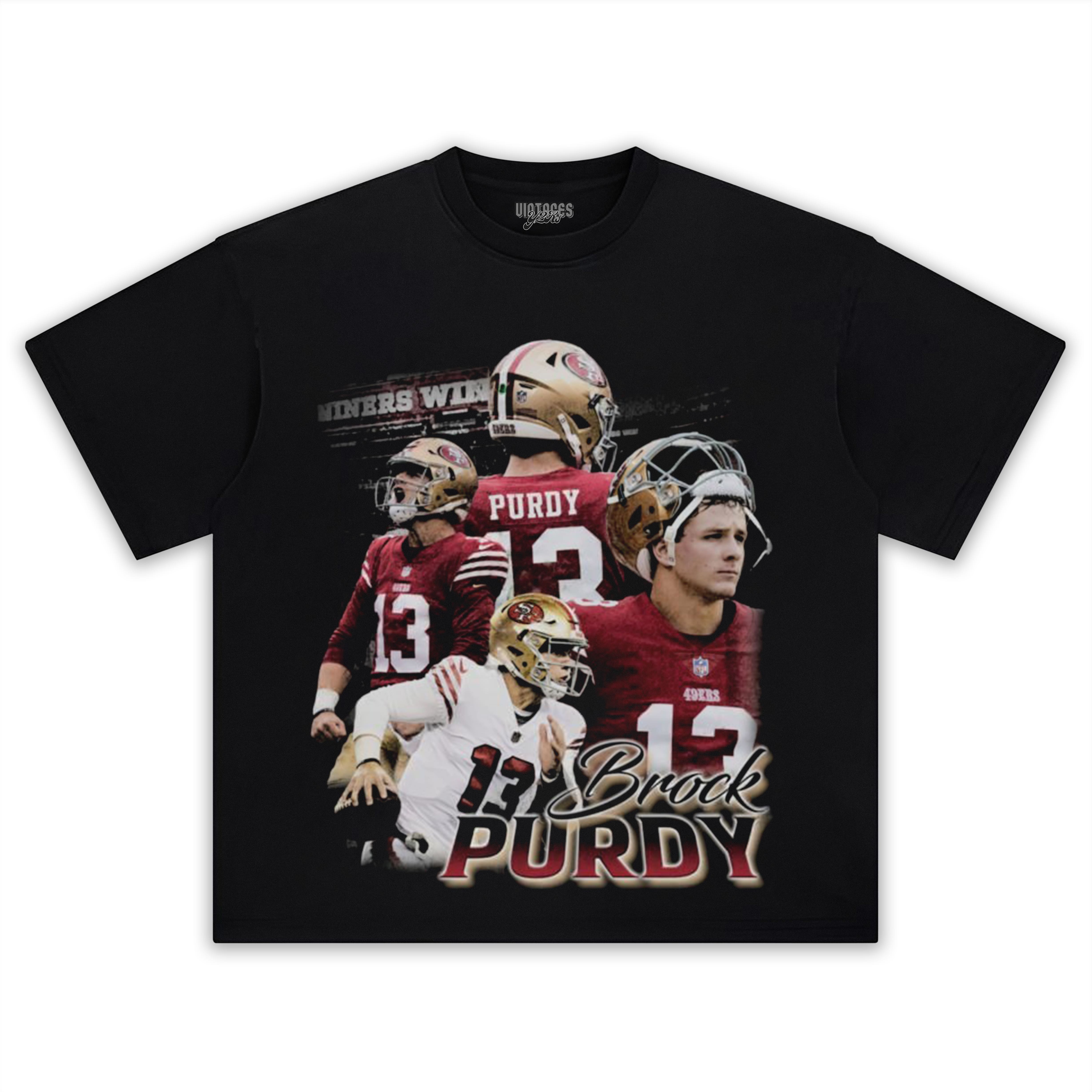 BROCK PURDY SAN FRANCISCO VINTAGE V3 TEE & LS & HOODIE