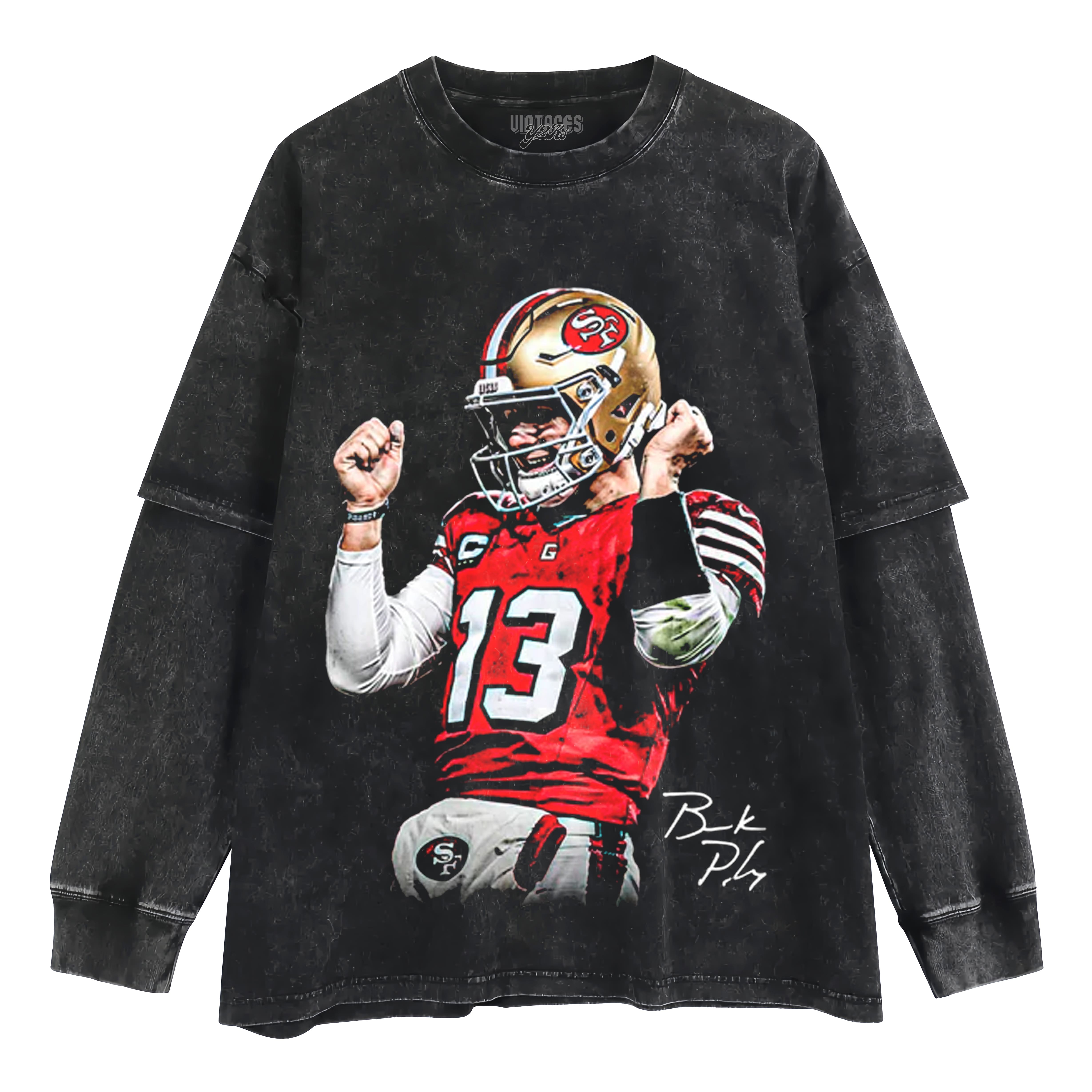 BROCK PURDY & DOUGIE LAYERED LONG SLEEVE