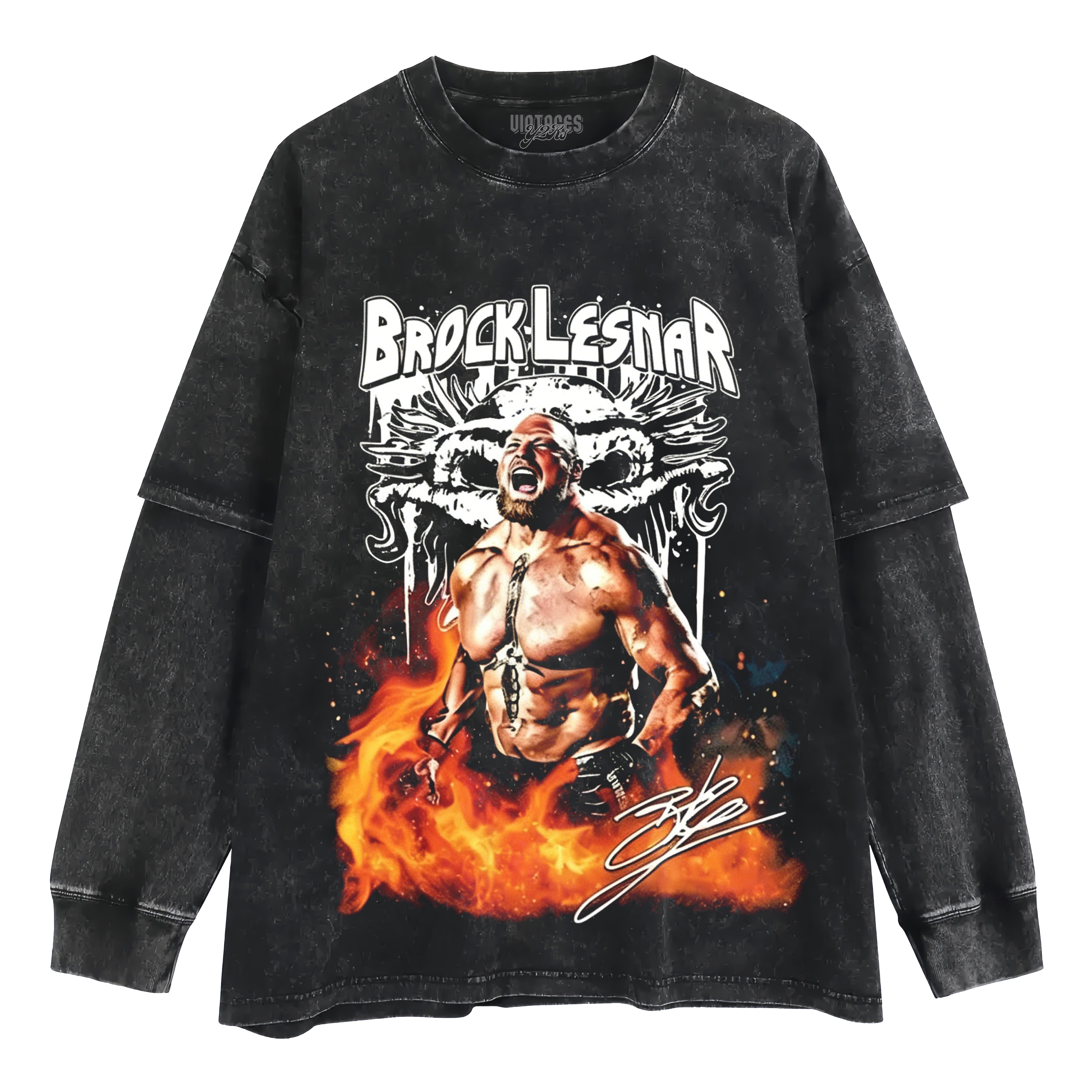 BROCK LESNAR WWE TANK TOP & TEE & LONG SLEEVE & LAYERED LS & HOODIE